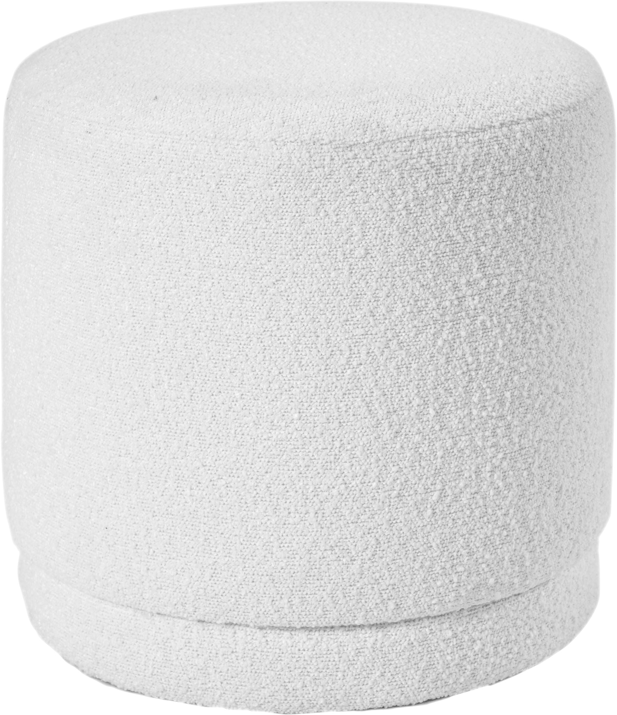 Sassari Bouclé Cylinder Pouffe