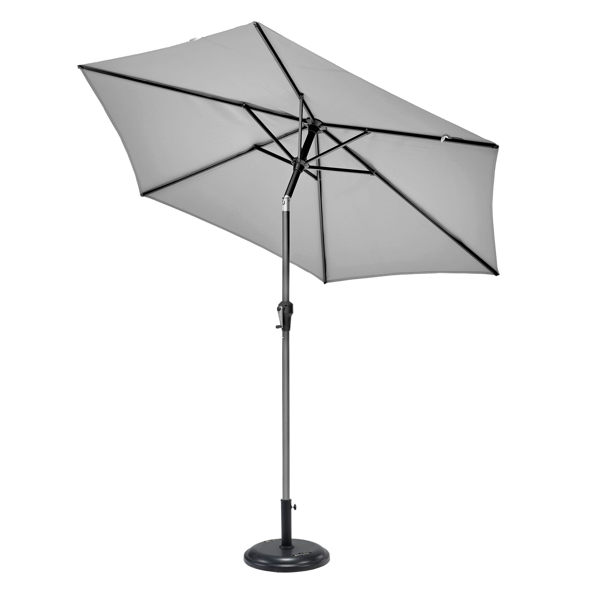 Riva 2.5m Round Grey Parasol