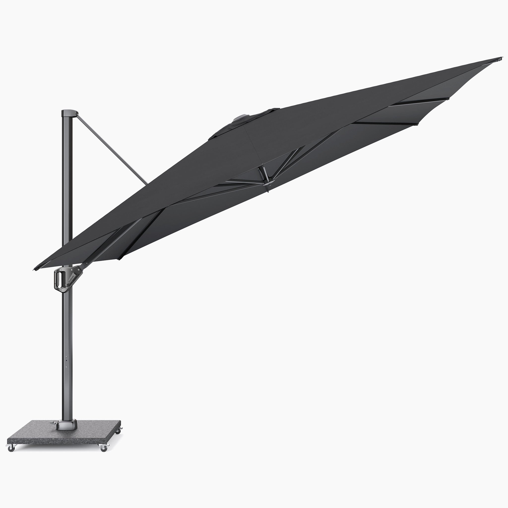 Challenger Telescopic T1 3.5m Square Cantilever Parasol in Anthracite