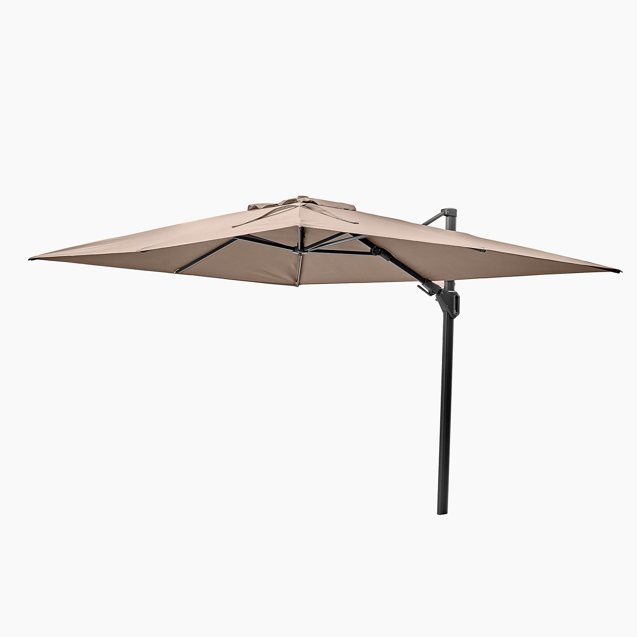 Challenger T2 3.5m x 2.6m Rectangular Cantilever Parasol in Taupe