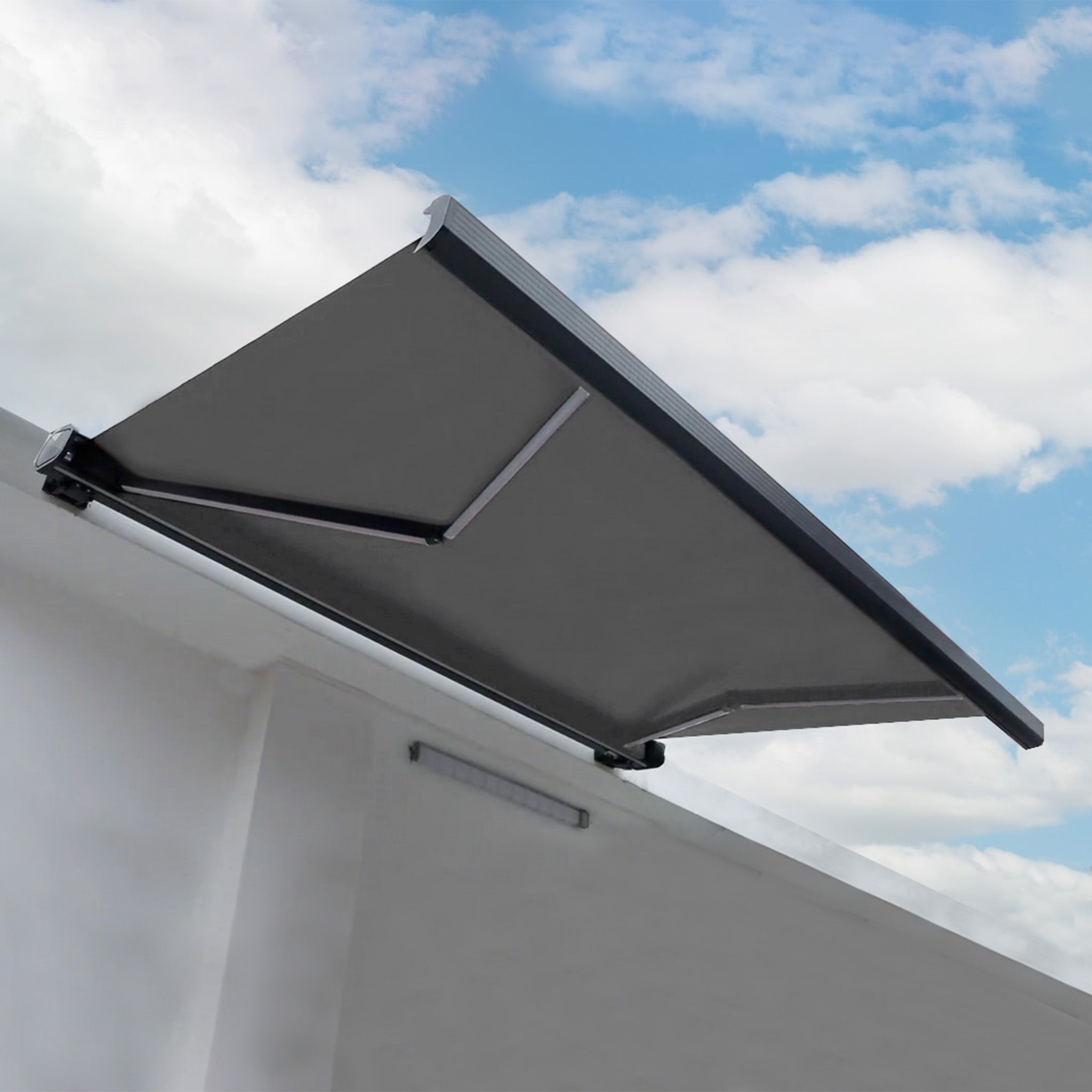 4m x 3m Electric Motorised Awning in Grey
