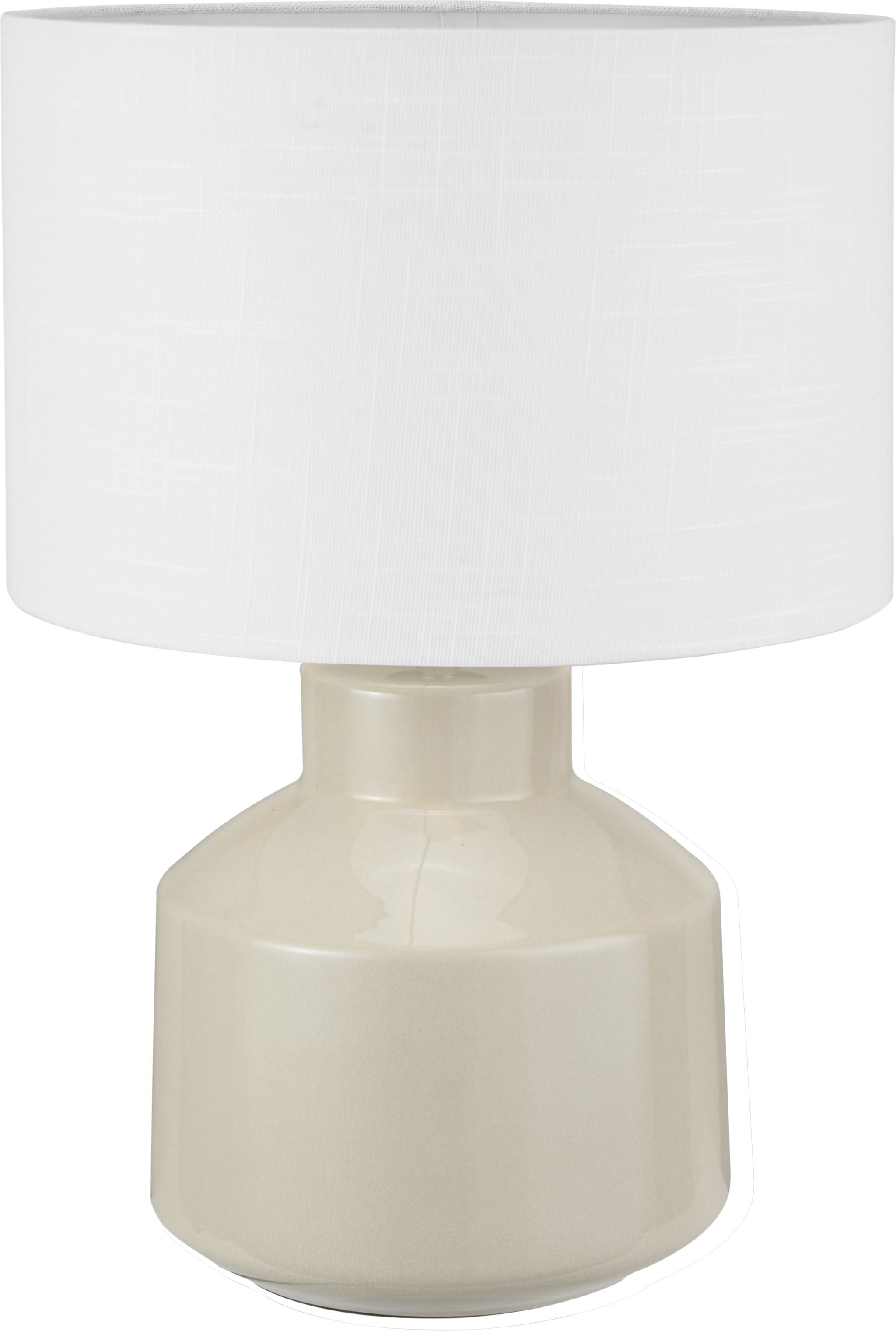 Nora Cream Crackle Effect Table Lamp