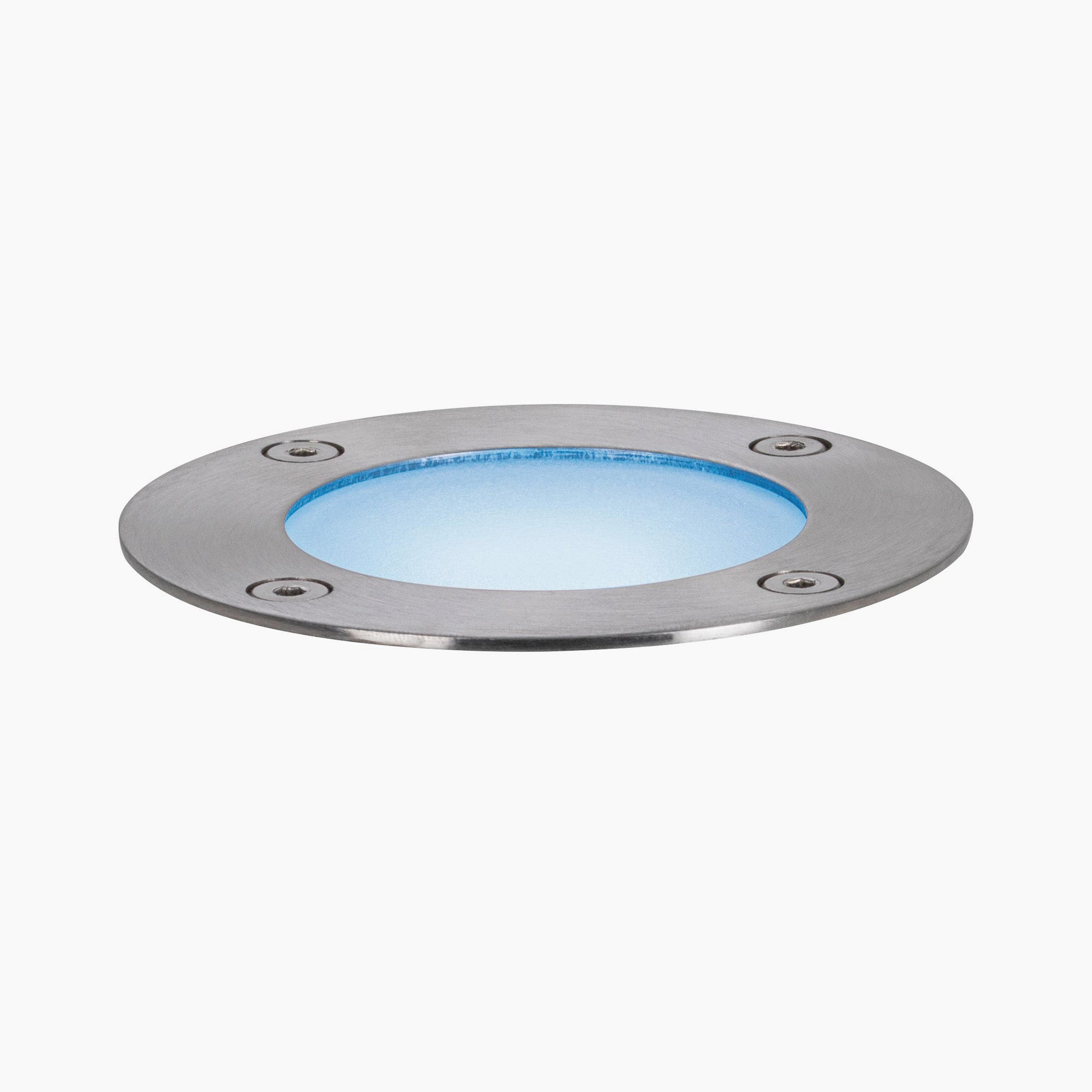 Enhance your garden with the Paulmann Plug & Shine Outdoor 3.6W RGBW Floor Mini Individual Spotlight in Silver, featuring a captivating blue-glow LED. This stylish addition to your garden lighting offers both elegance and practicality while effortlessly integrating into any outdoor environment.
