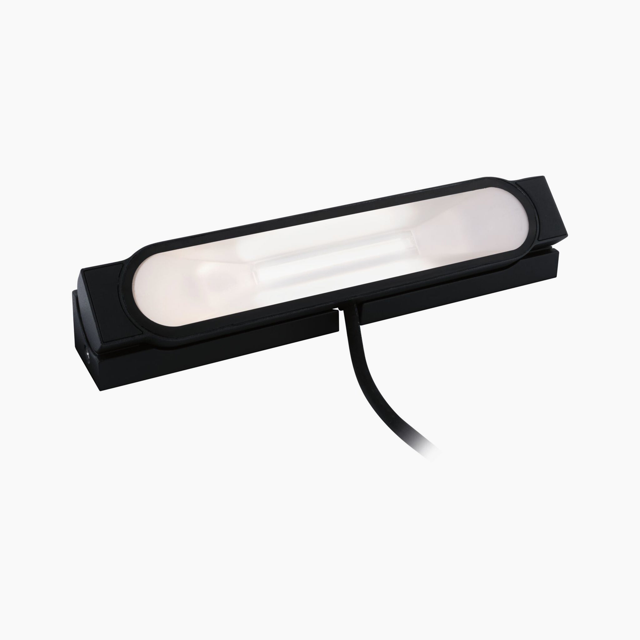 The Paulmann Outdoor Ito 6W LED Wall Washer Light in Anthracite features an IP67 protection rating and has a cable that extends from the bottom.