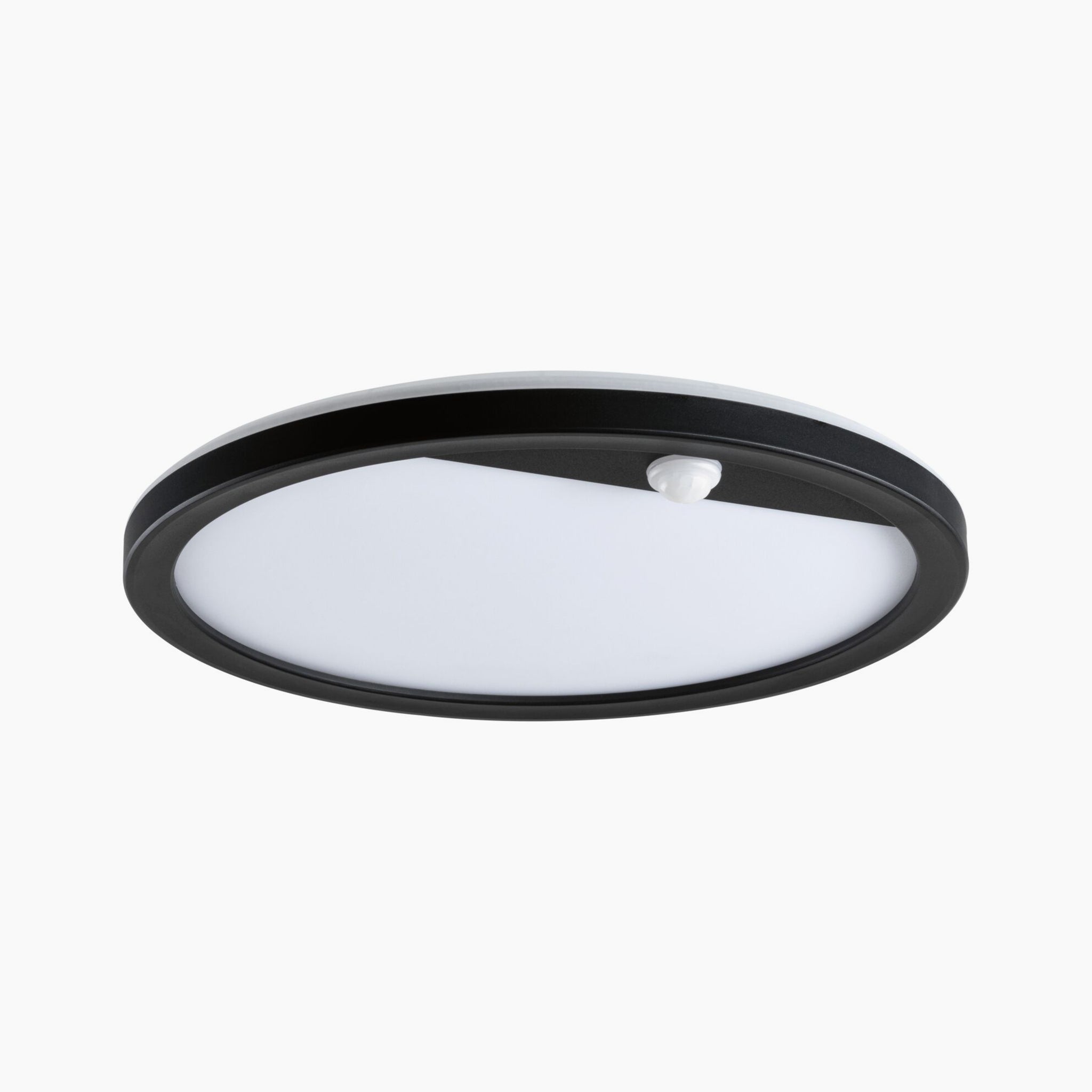 The Paulmann Outdoor Lamina Insect Friendly 16W LED Backlit Round Tunable Wall Light with Motion Detection in Black is perfect for an outdoor setting. Its sleek design with a black border and white center combines style and functionality, making it an ideal choice for your exterior lighting needs.