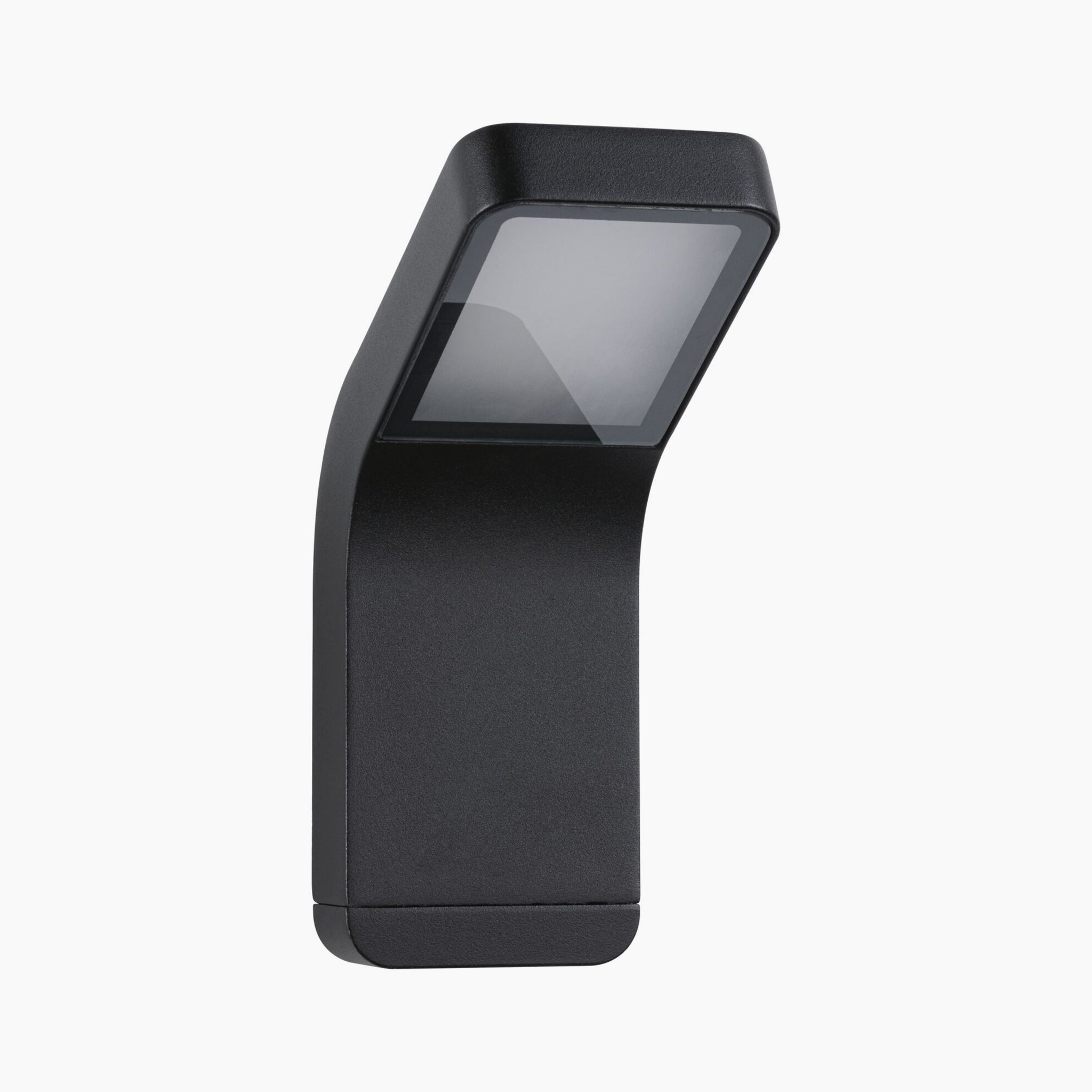 The Paulmann Outdoor Kulma 9W LED Wall Light in Anthracite features a minimalist black design with a rectangular light panel, making it an ideal exterior lighting solution for any space.