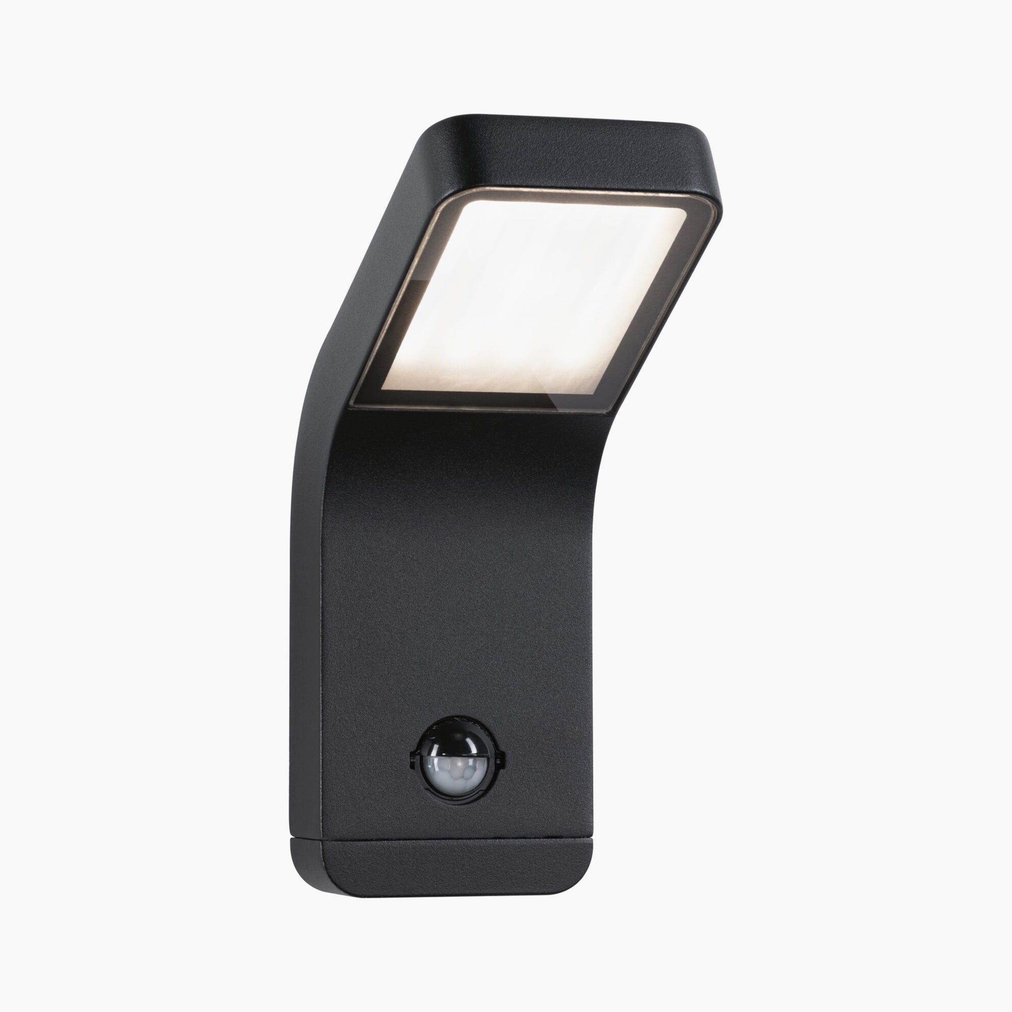 The Paulmann Outdoor Kulma 9W LED Wall Light, available in anthracite, boasts a sleek and modern design. It features motion detection capabilities and offers corrosion resistance for enhanced durability and superior performance in any weather conditions.