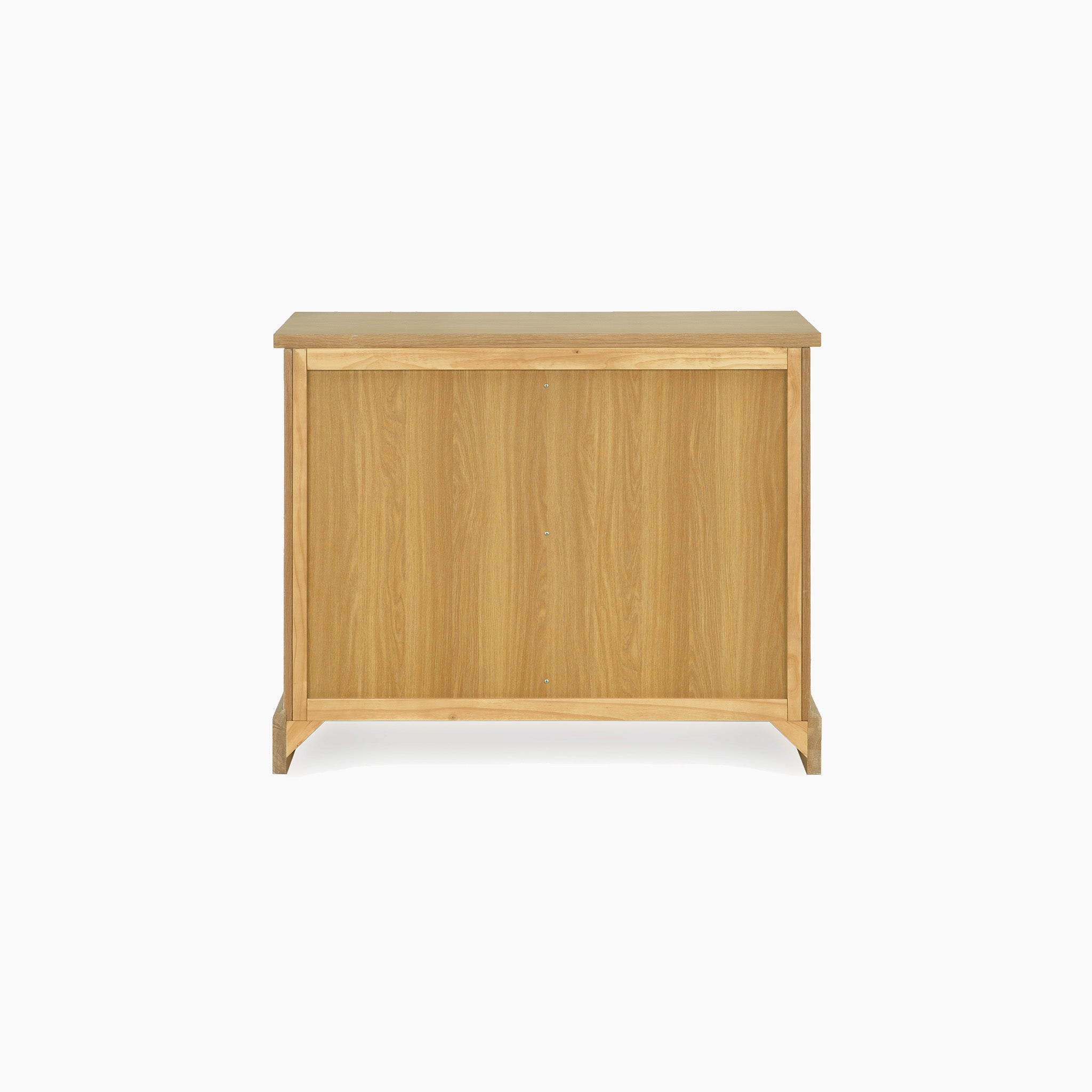 The Amberley 3 Chest of Drawers in Light Oak features a plain front and light wood finish, ideal for bedroom storage, shown from the front against a white background.