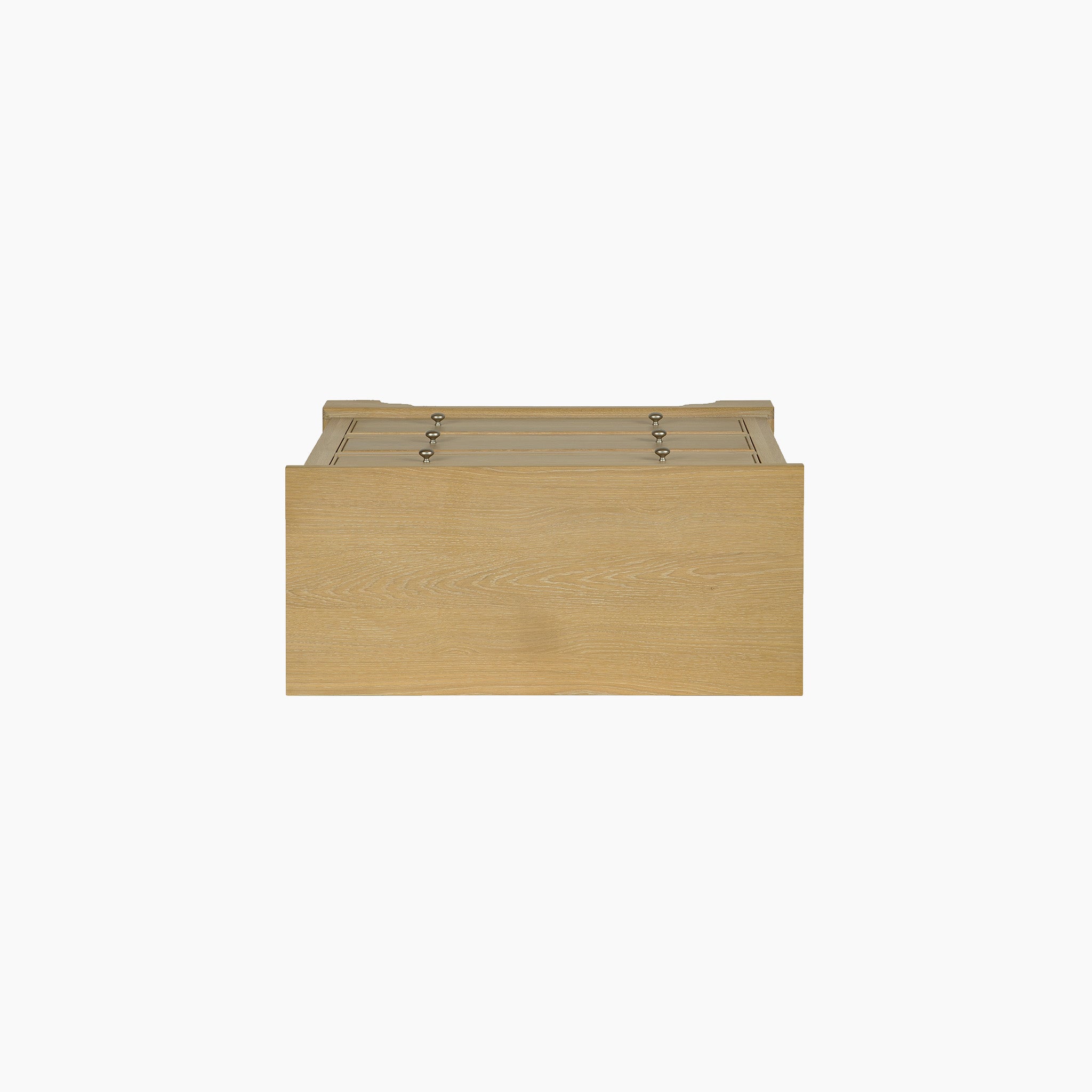 The Amberley 3 Chest of Drawers in Light Oak features a simple, modern design with visible wood grain—perfect for bedroom storage or as part of a light oak chest of drawers set.