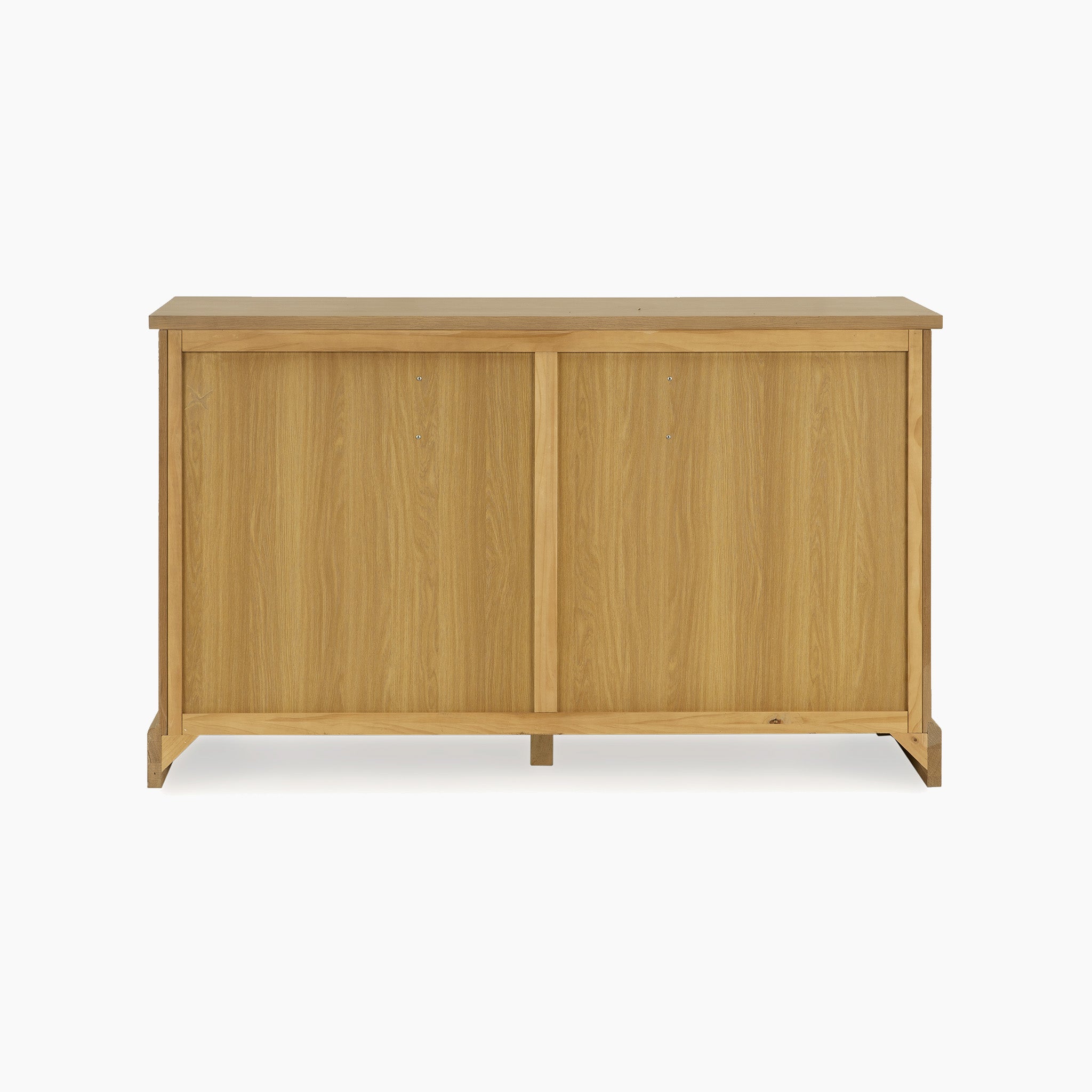 The Amberley 3 Over 4 Chest of Drawers in Light Oak, inspired by solid oak furniture, is displayed against a plain white background.