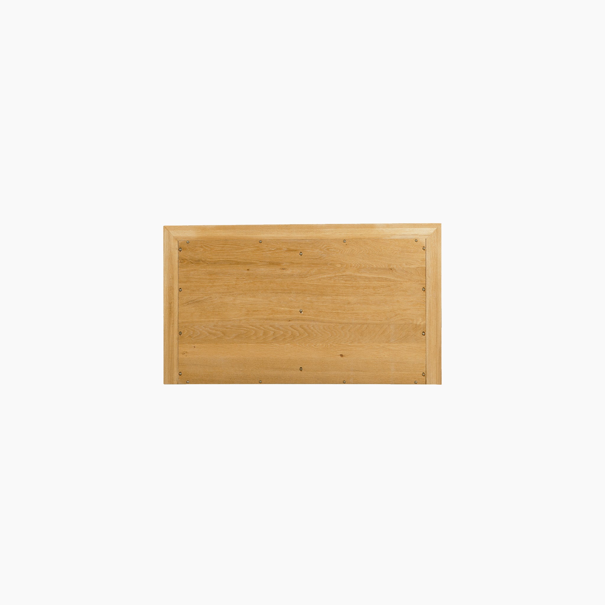 Rectangular wooden tabletop with a light wood finish, ideal for pairing with the Amberley Double Wardrobe in Warm White or other bedroom storage pieces, shown on a white background.