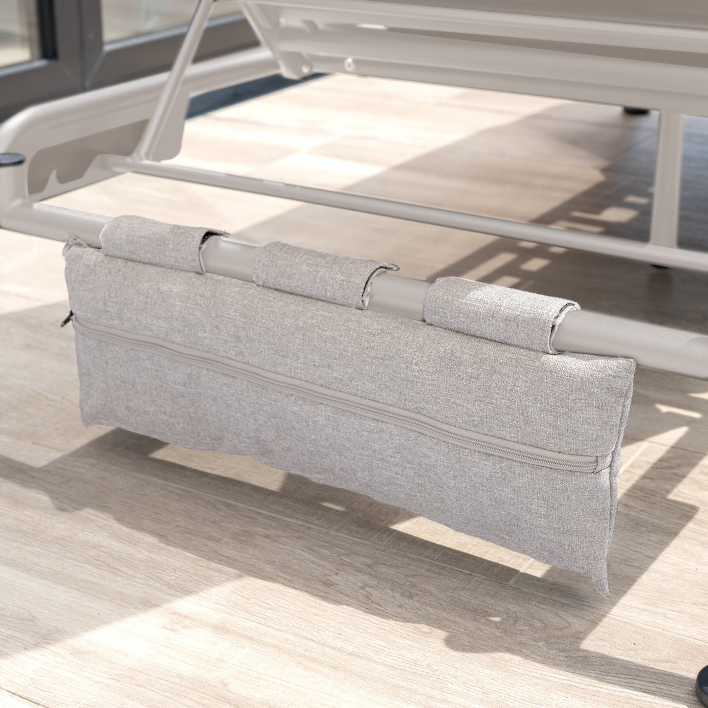 Alba 3 Seat Sofa with Sun Lounger Feature in Latte