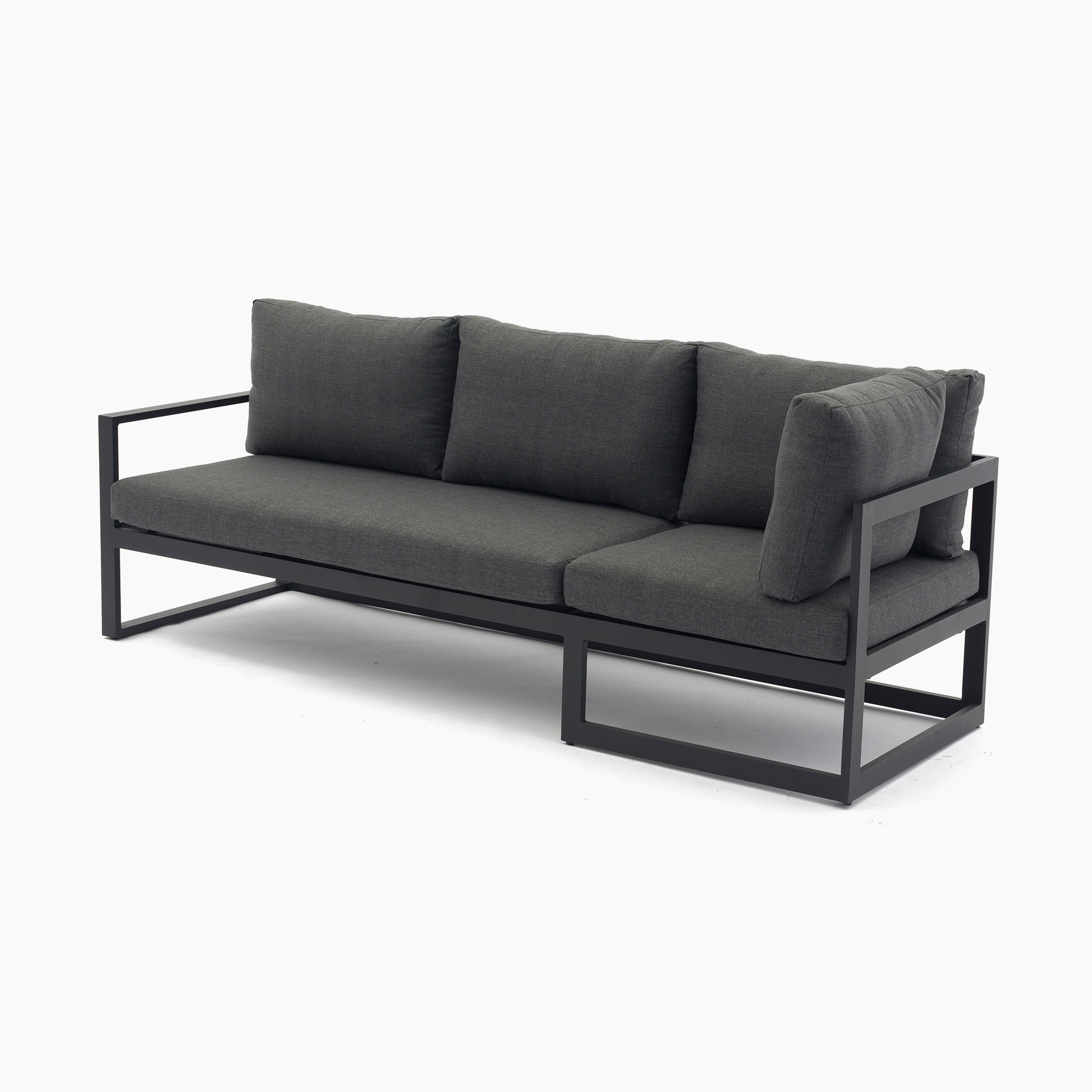 Havana Corner Group Set with Reclining Feature and Coffee Table in Charcoal