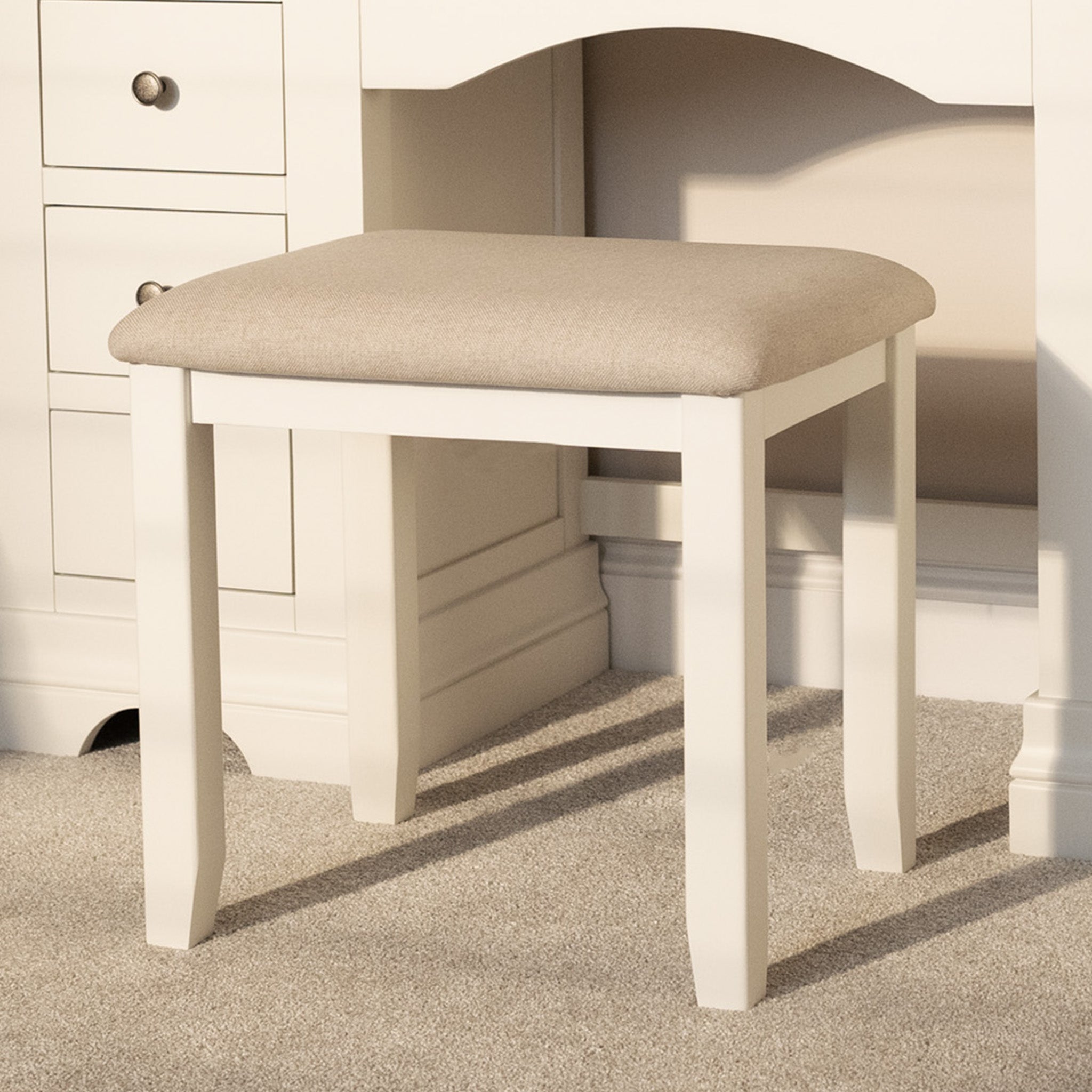 Chalbury Stool in Warm White