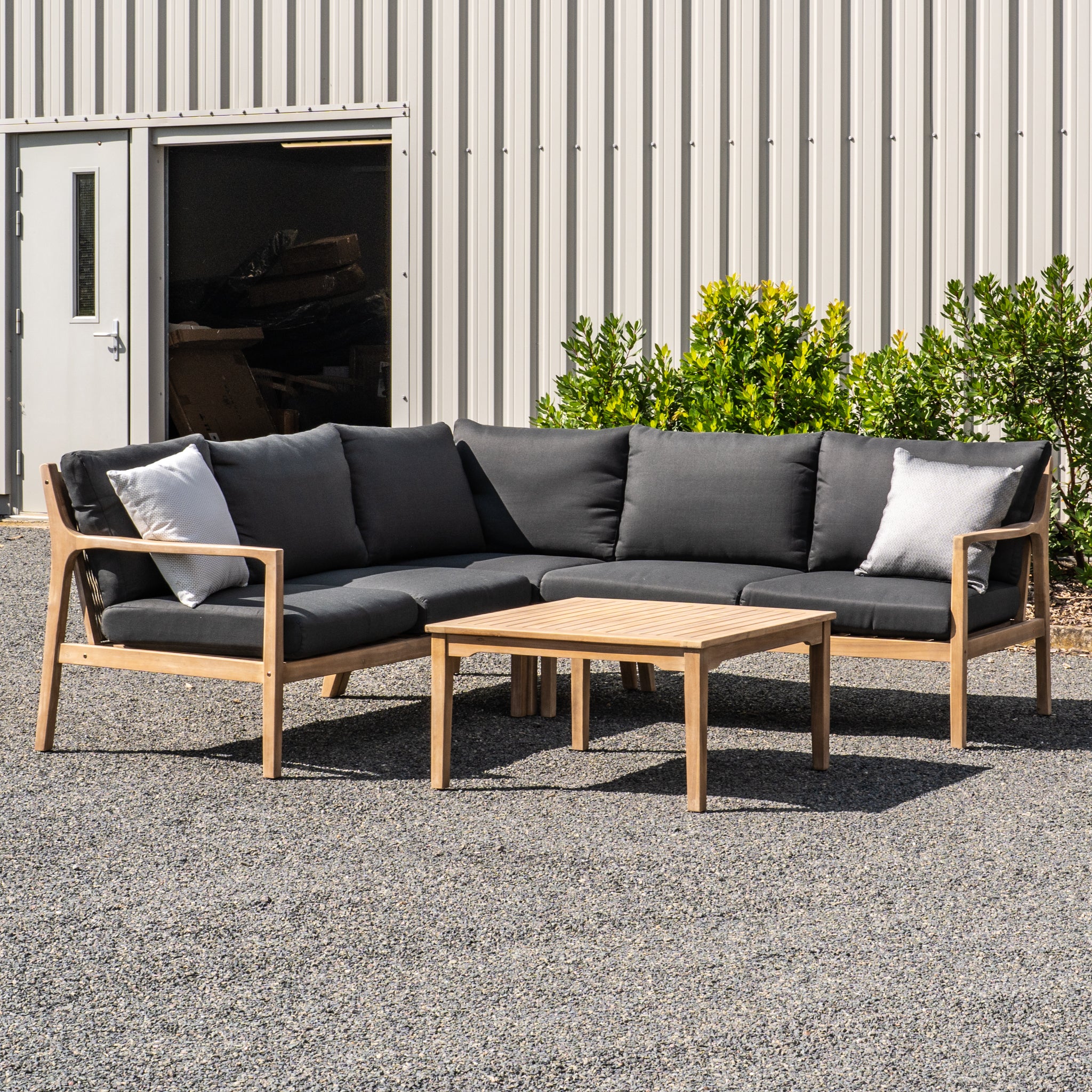 Rio Corner Group Set in Dark Grey (Ex Display)