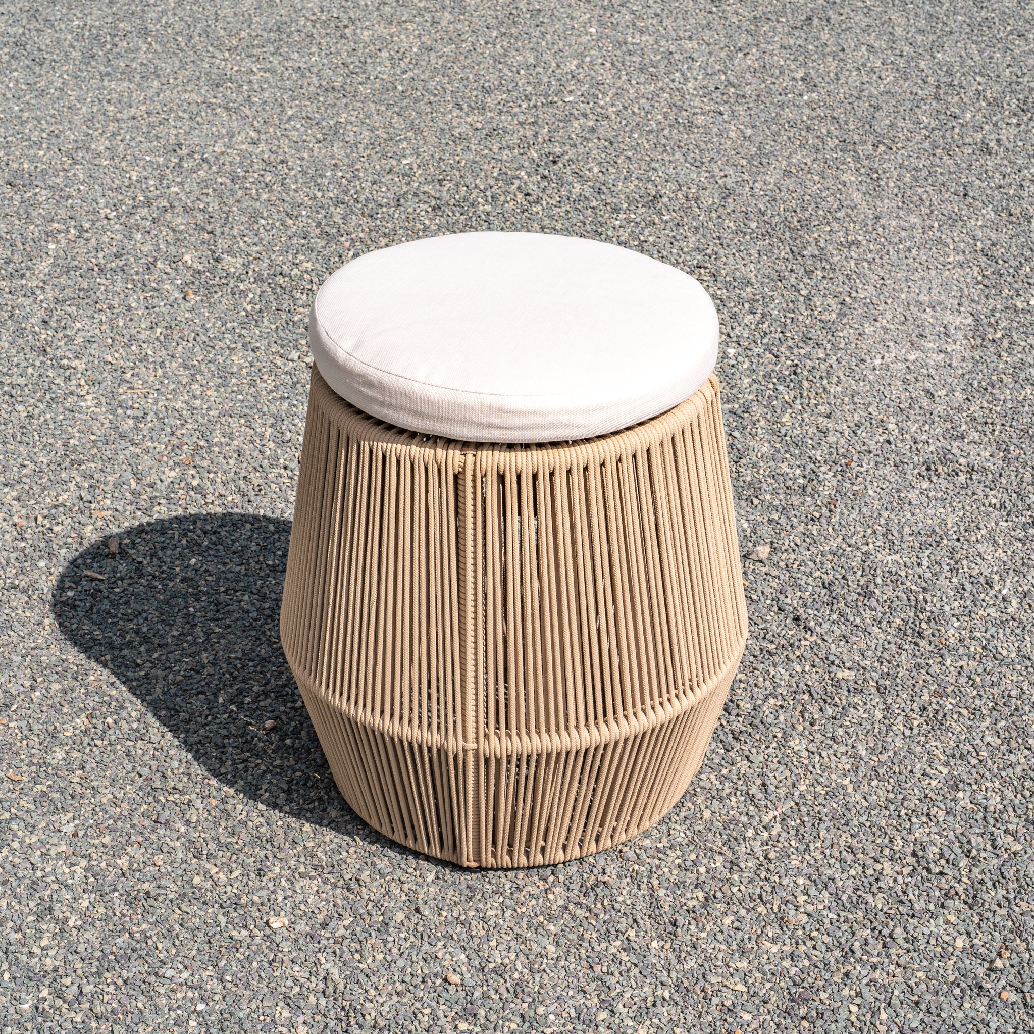 Rubin Stool in Beige (Ex Display)