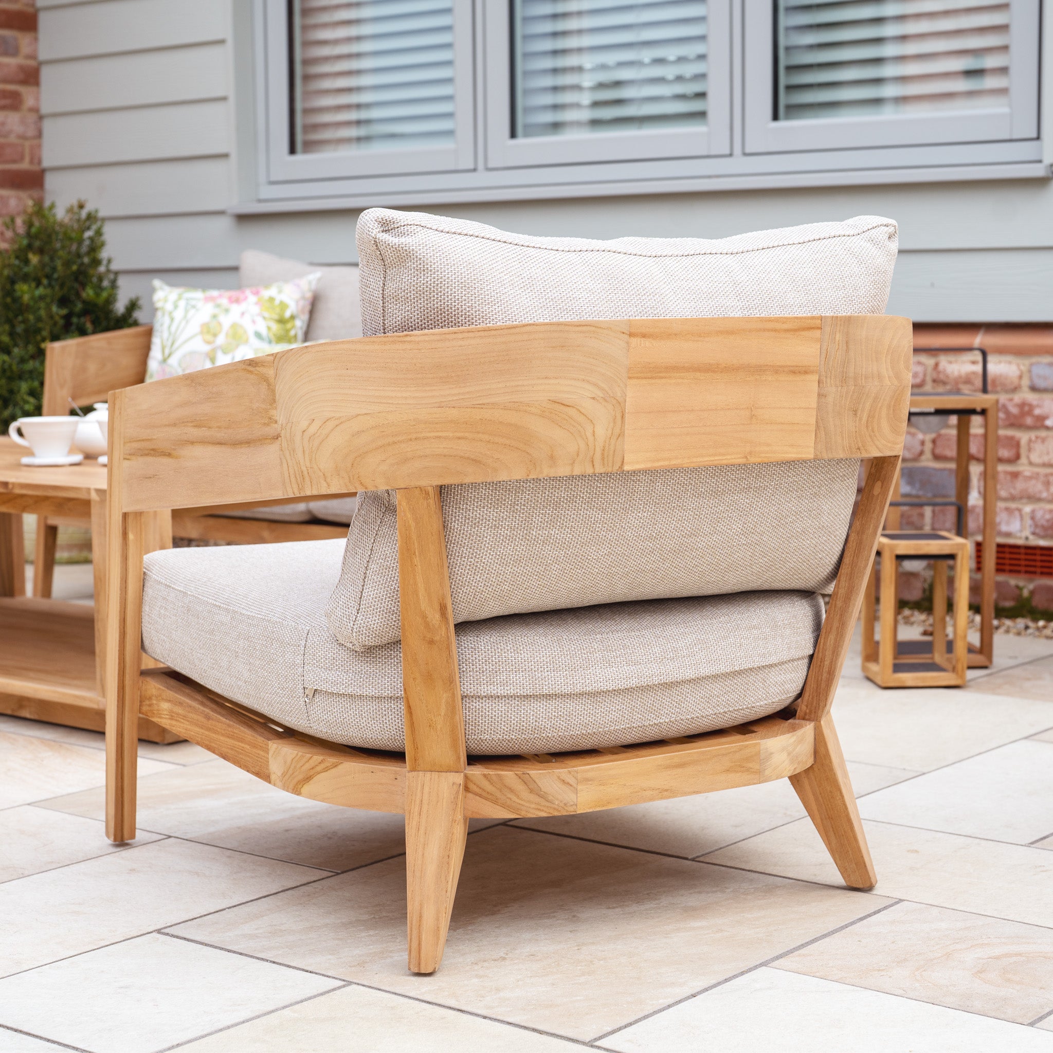 Enna 3 Seat Sofa Set with Coffee Table in Fawn