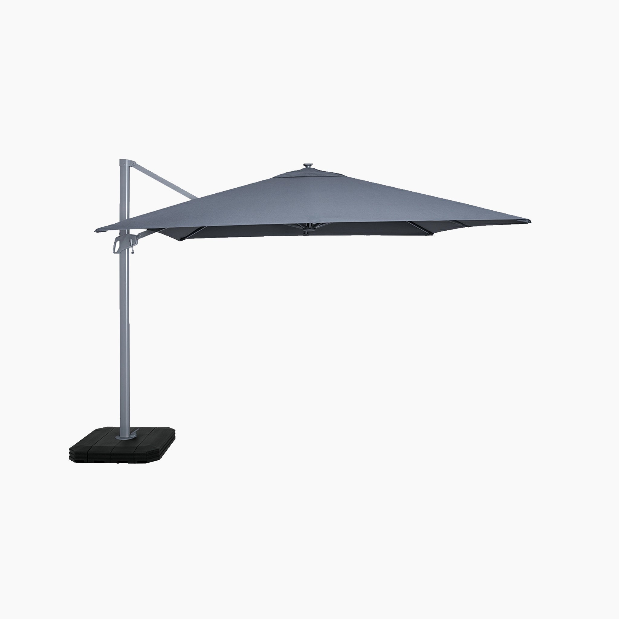 Eros 3m Square Cantilever Parasol in Charcoal