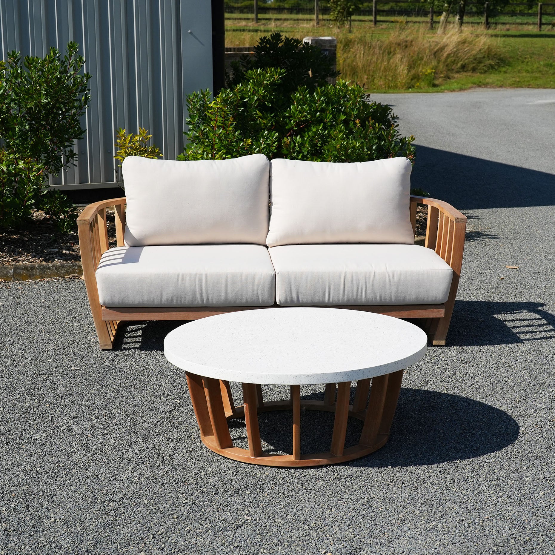Cape 2 Seat Sofa and Coffee Table (Ex Display)