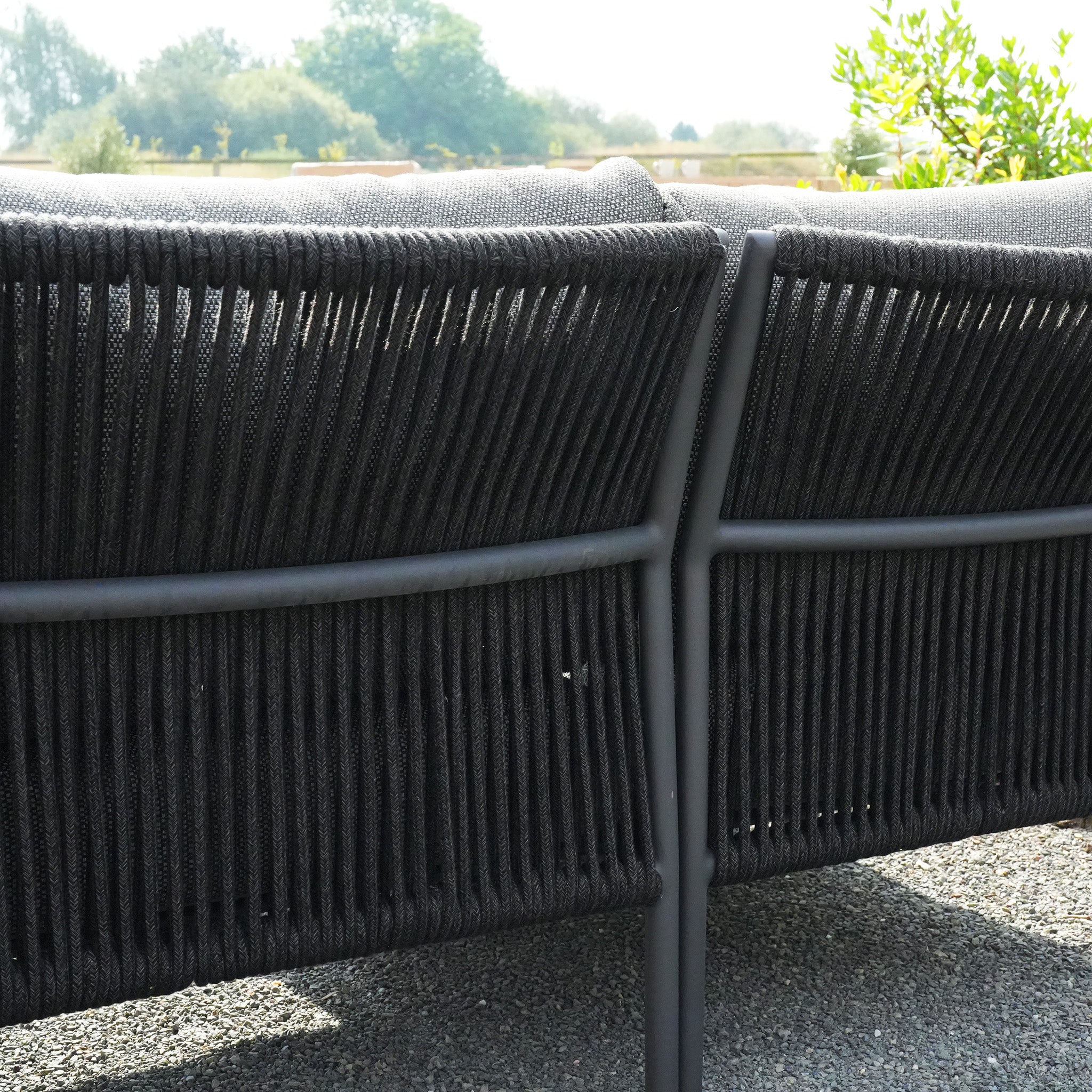 Salina Large Corner Group Set in Charcoal (Ex Display)