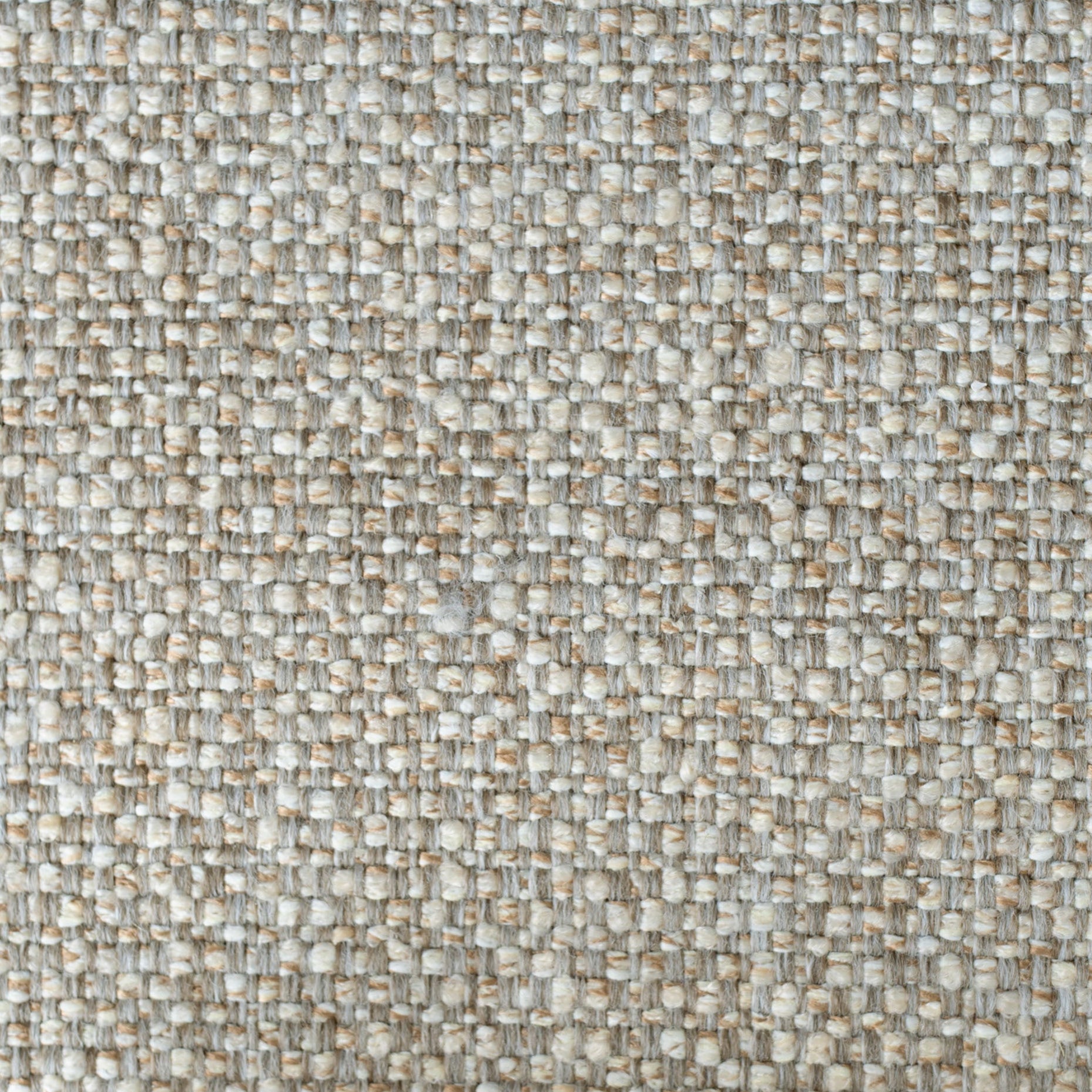 Close-up of Oatmeal Fabric showcasing its beige and light brown woven texture with a grid-like pattern.