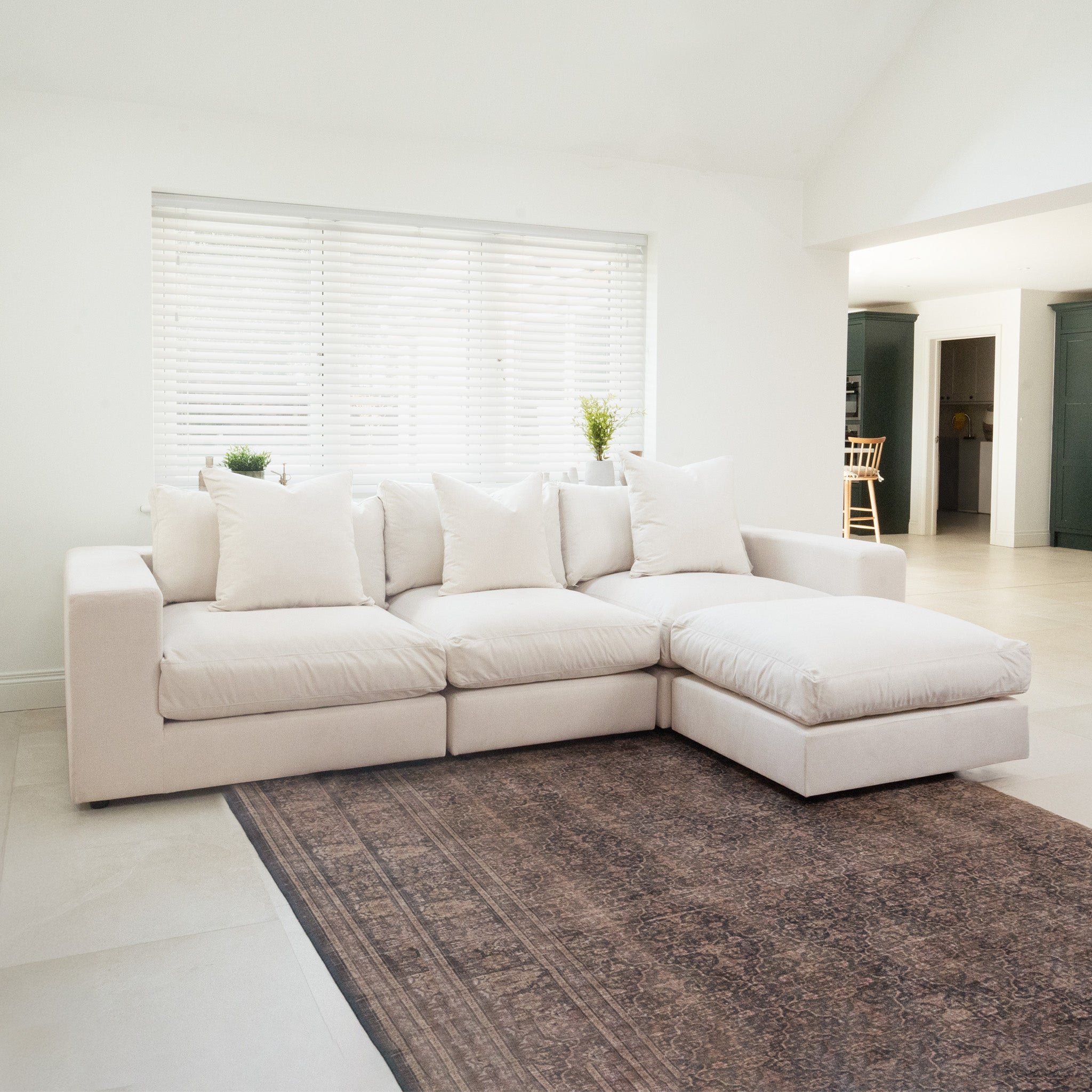 Hampshire Modular 3 Seat Sofa in Ivory