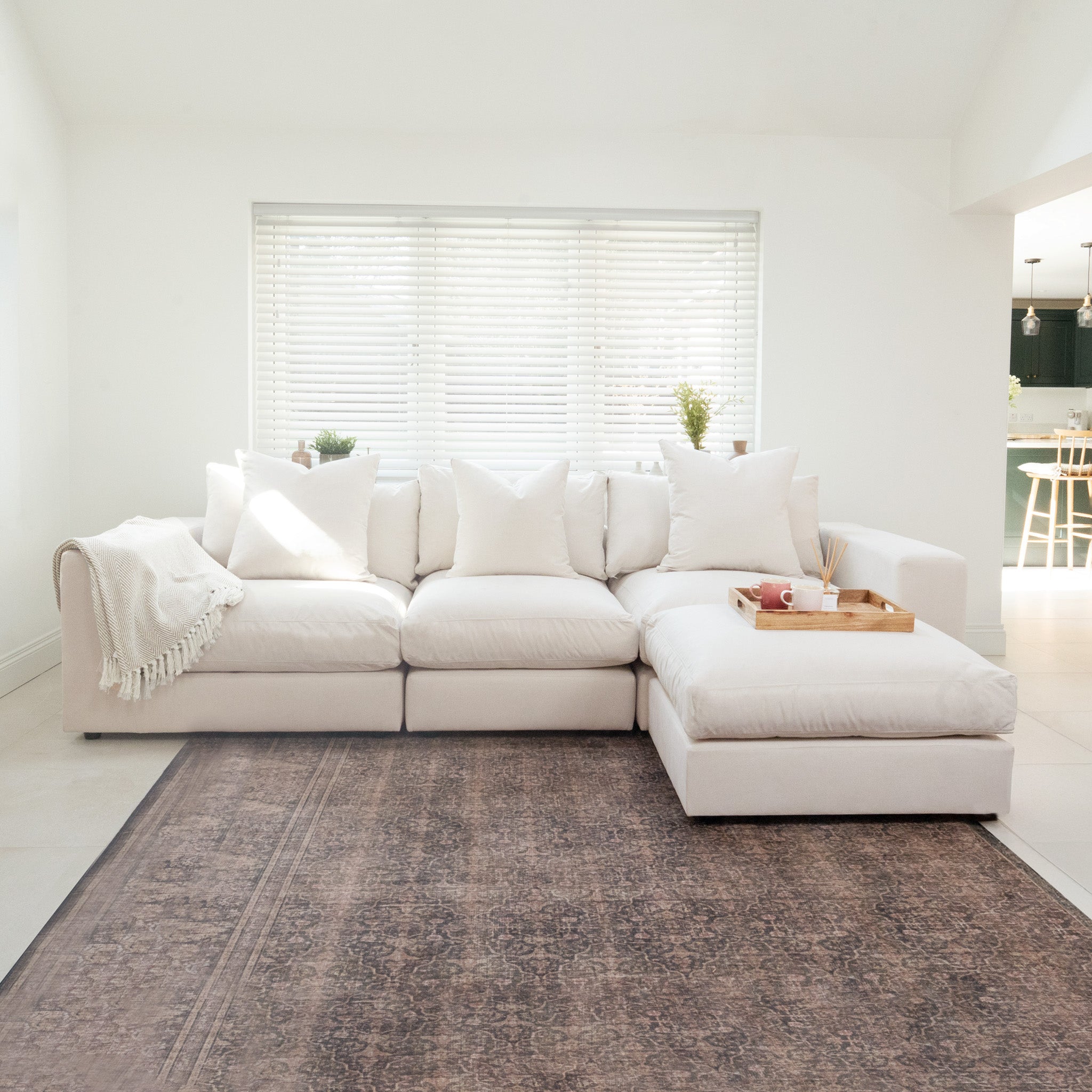 Hampshire Modular 3 Seat Sofa in Ivory