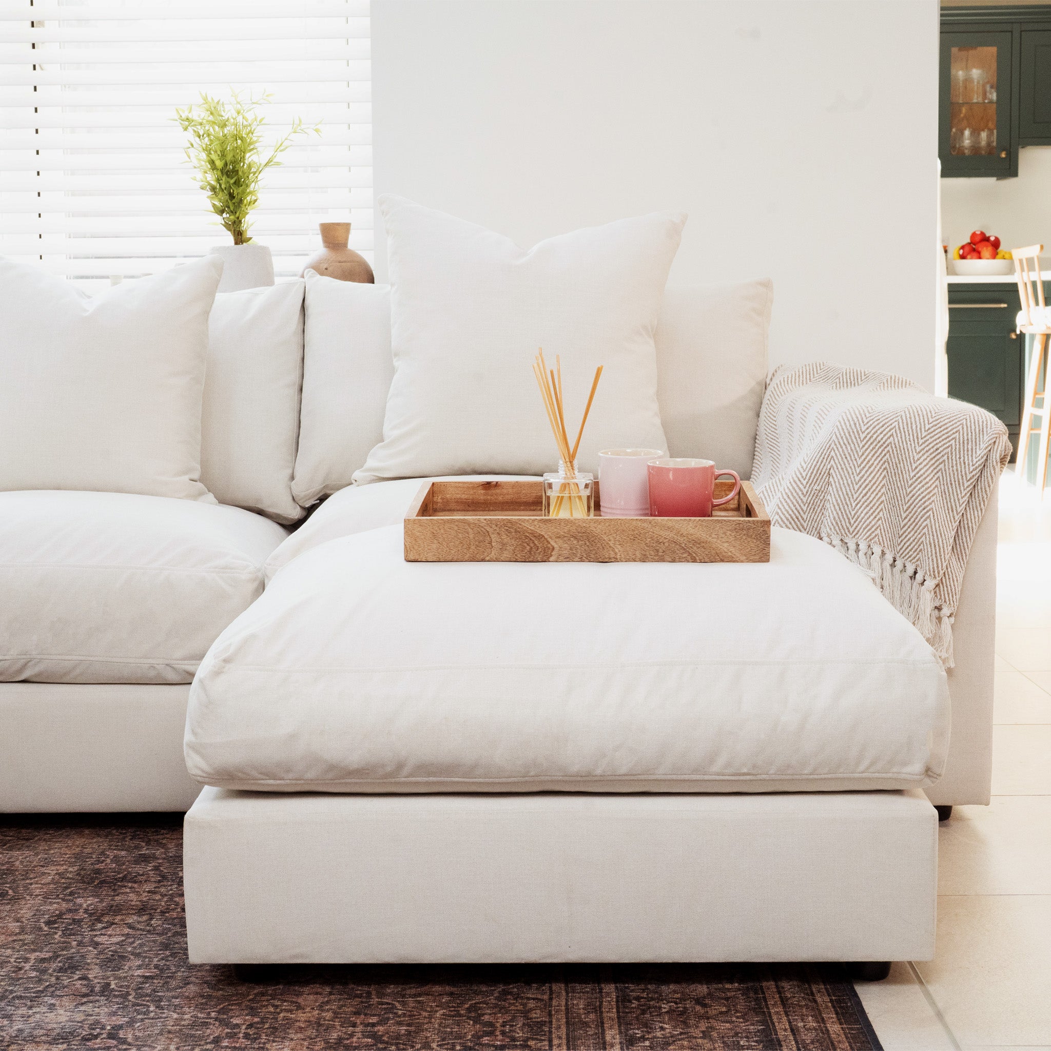 Hampshire Modular 3 Seat Sofa in Ivory