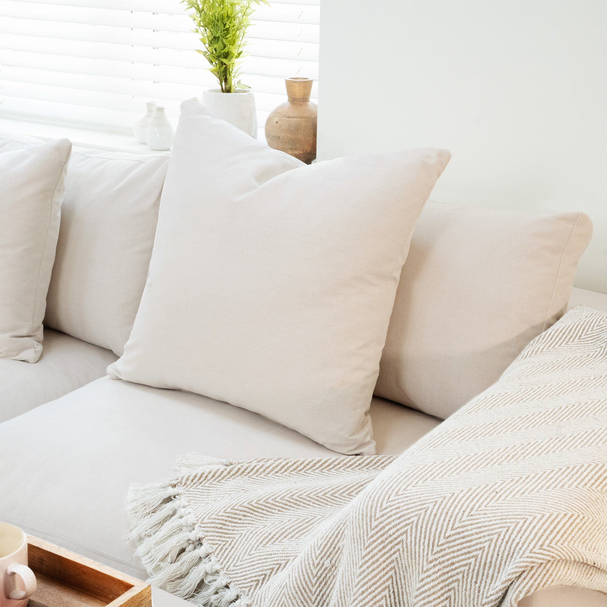 Hampshire Modular 4 Seat Sofa in Ivory