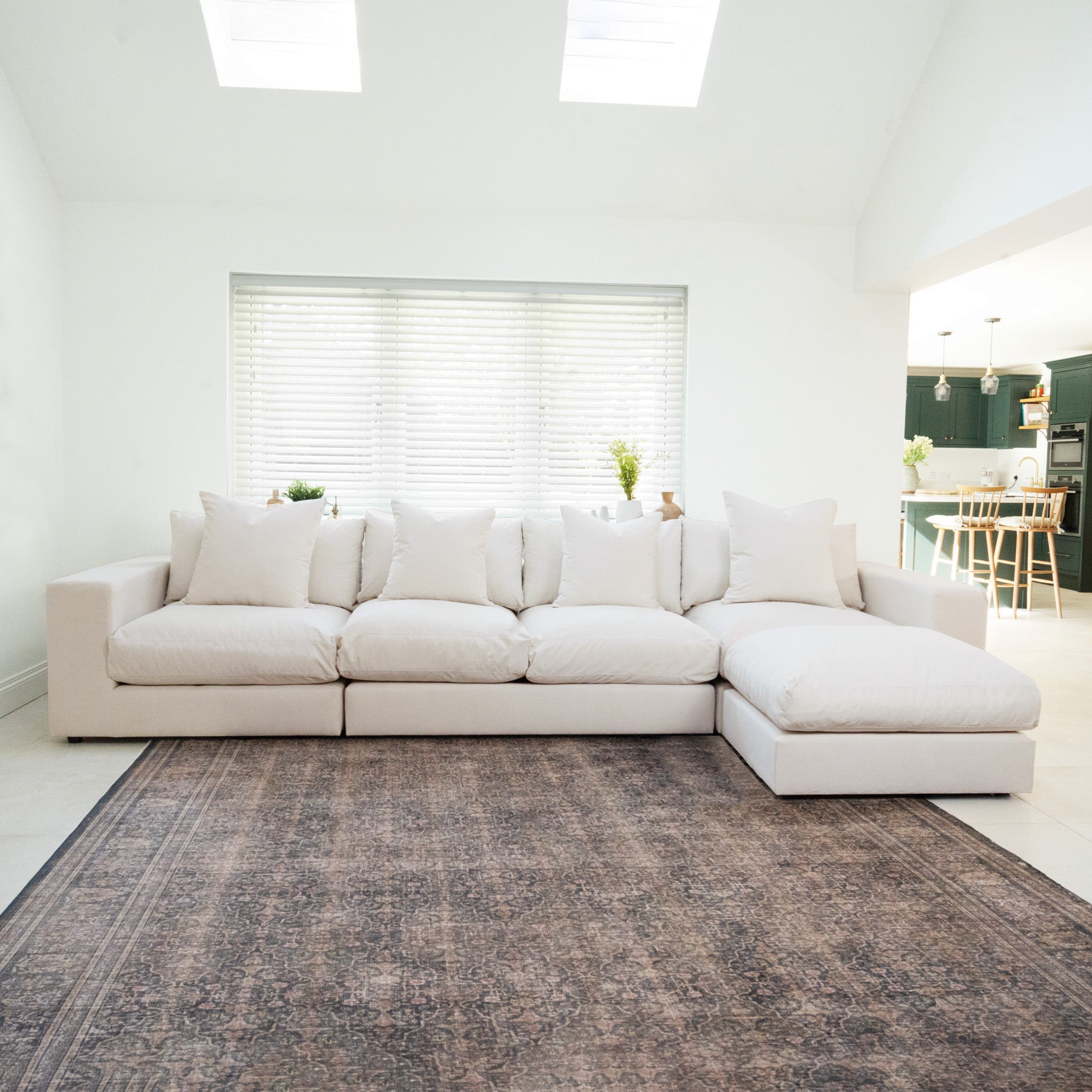 Hampshire Modular 4 Seat Sofa in Ivory