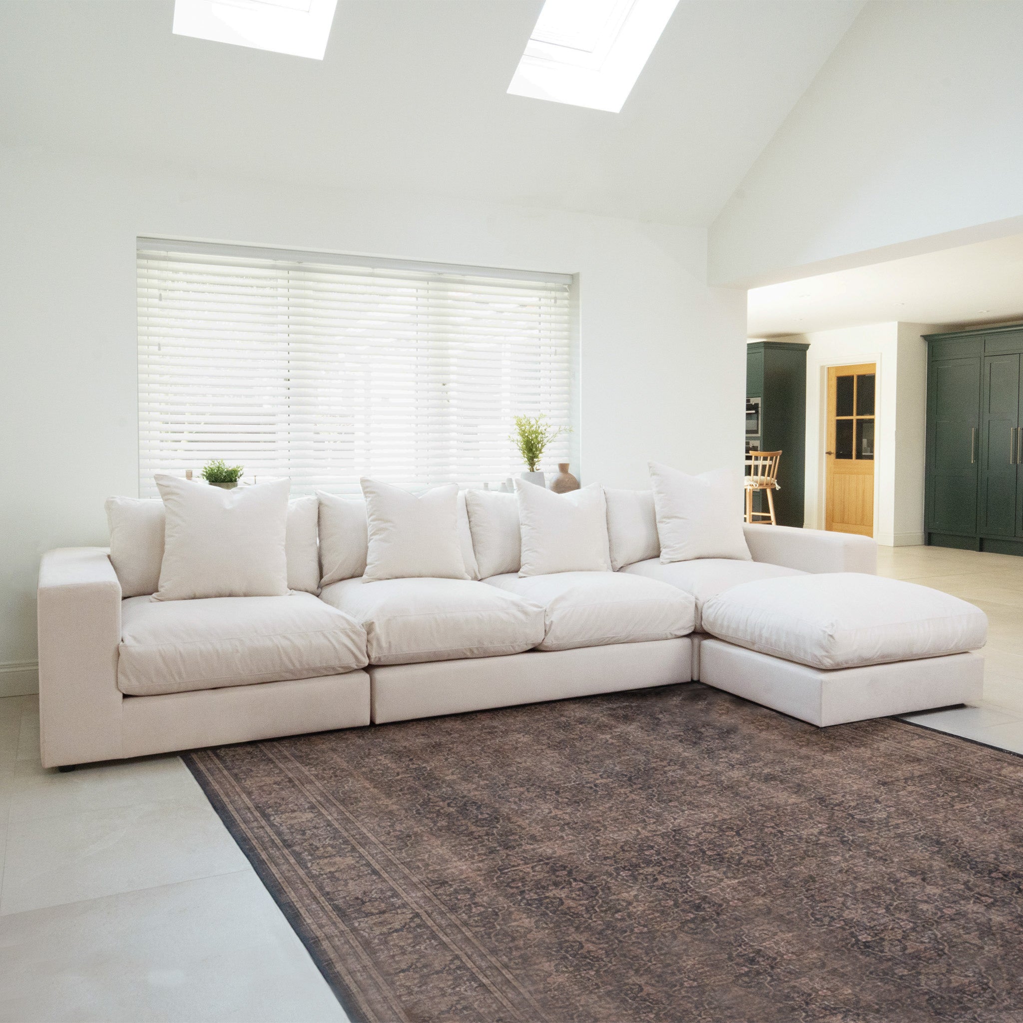Hampshire Modular 4 Seat Sofa in Ivory