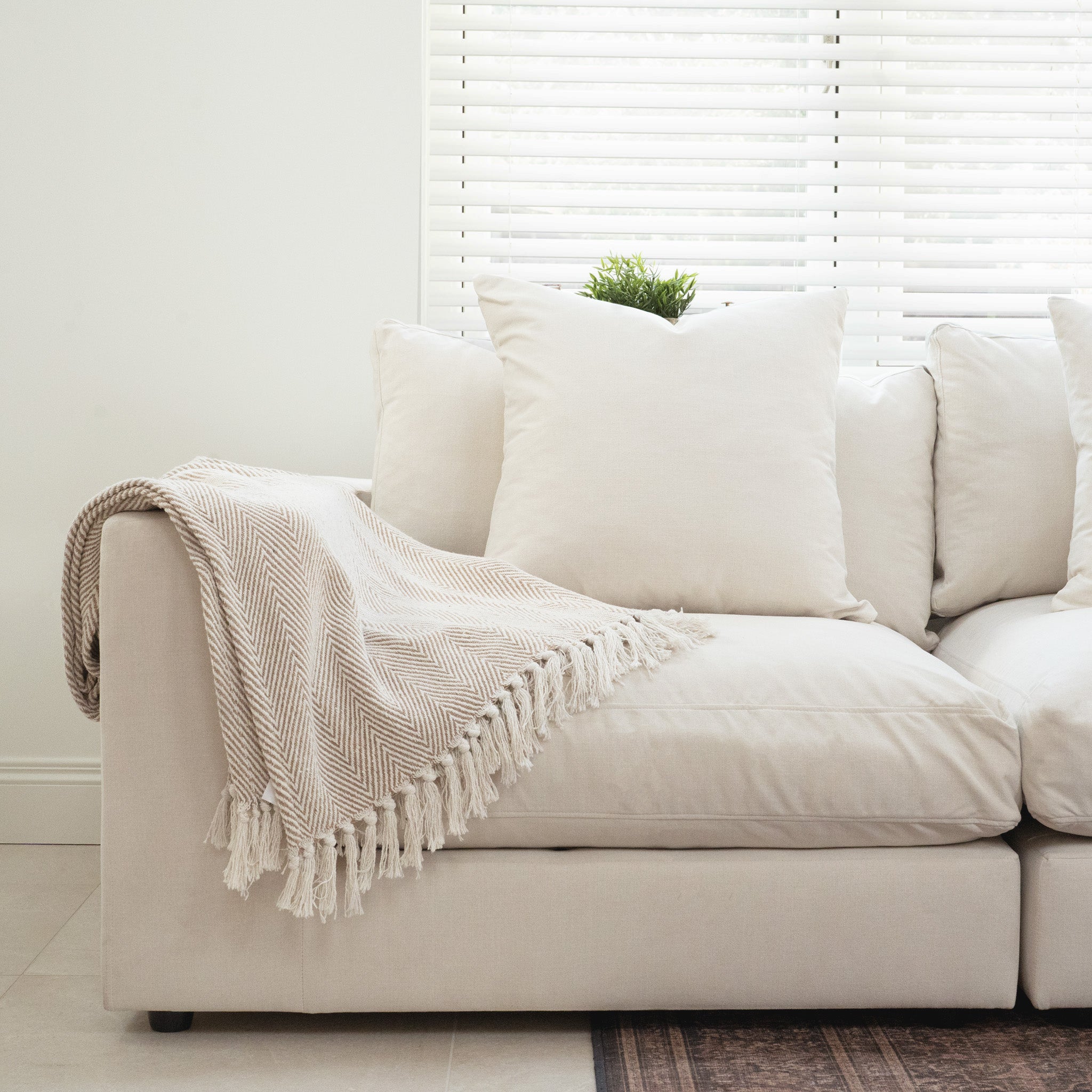 Hampshire Modular 3 Seat Sofa in Ivory