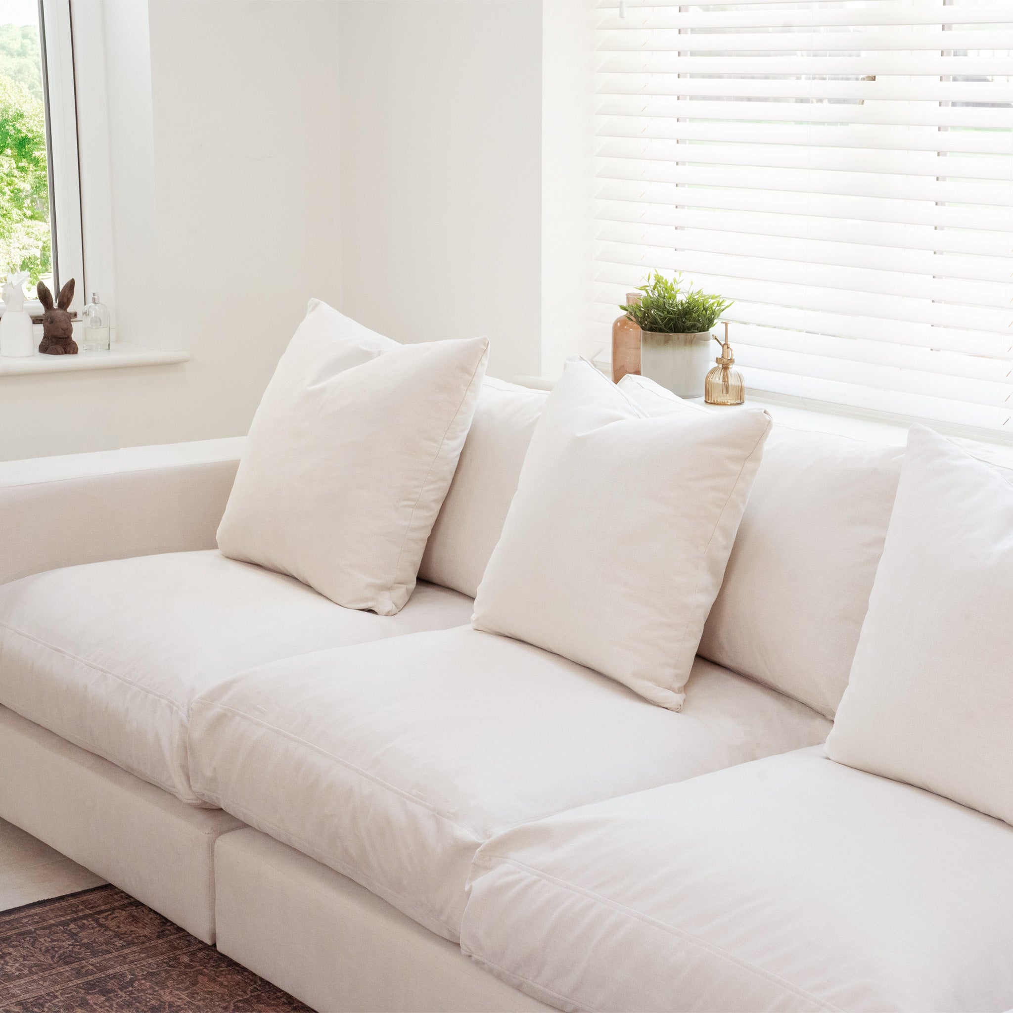 Hampshire Modular 4 Seat Sofa in Ivory