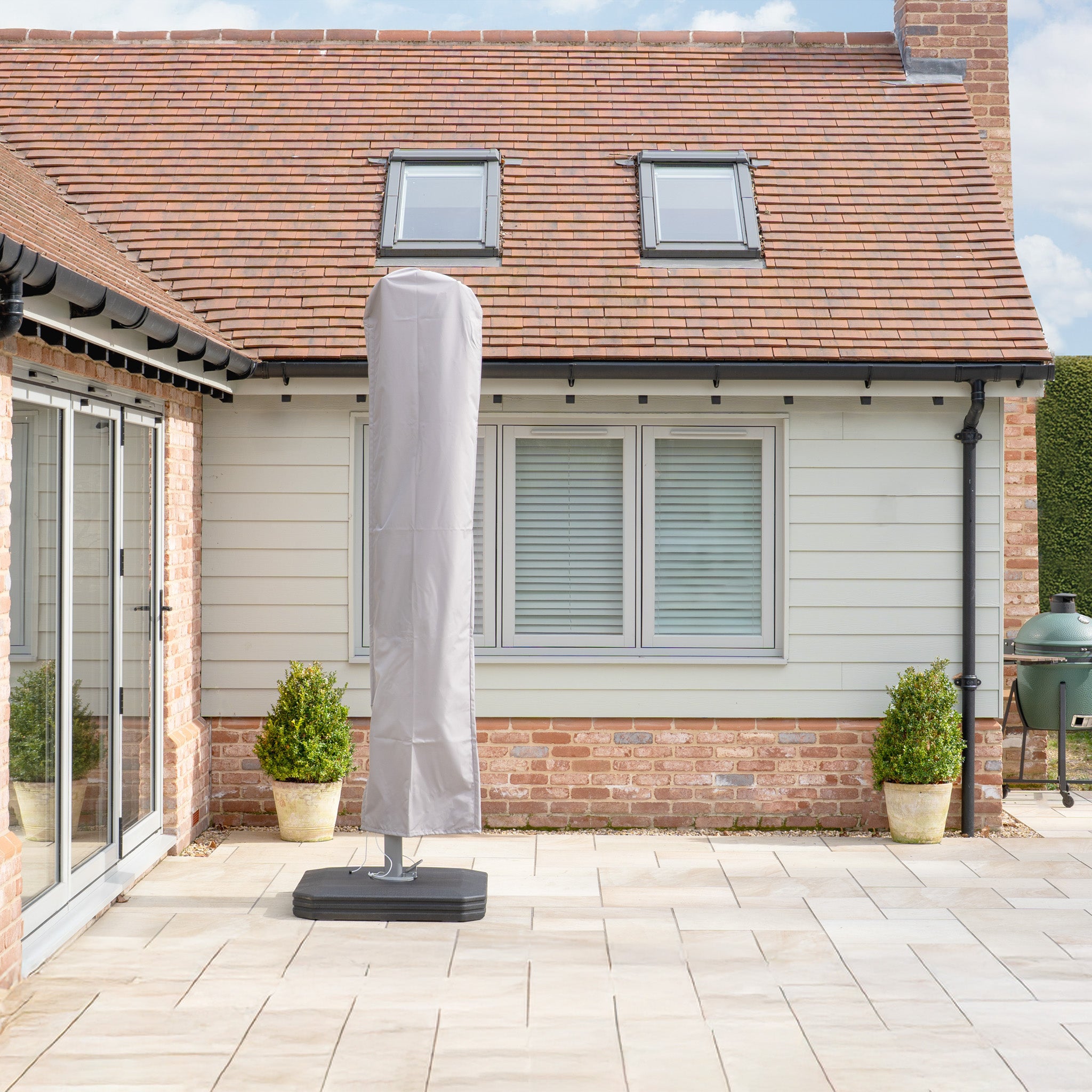 Hera 3m x 2m Rectangular Cantilever Parasol with LED Lighting in Beige