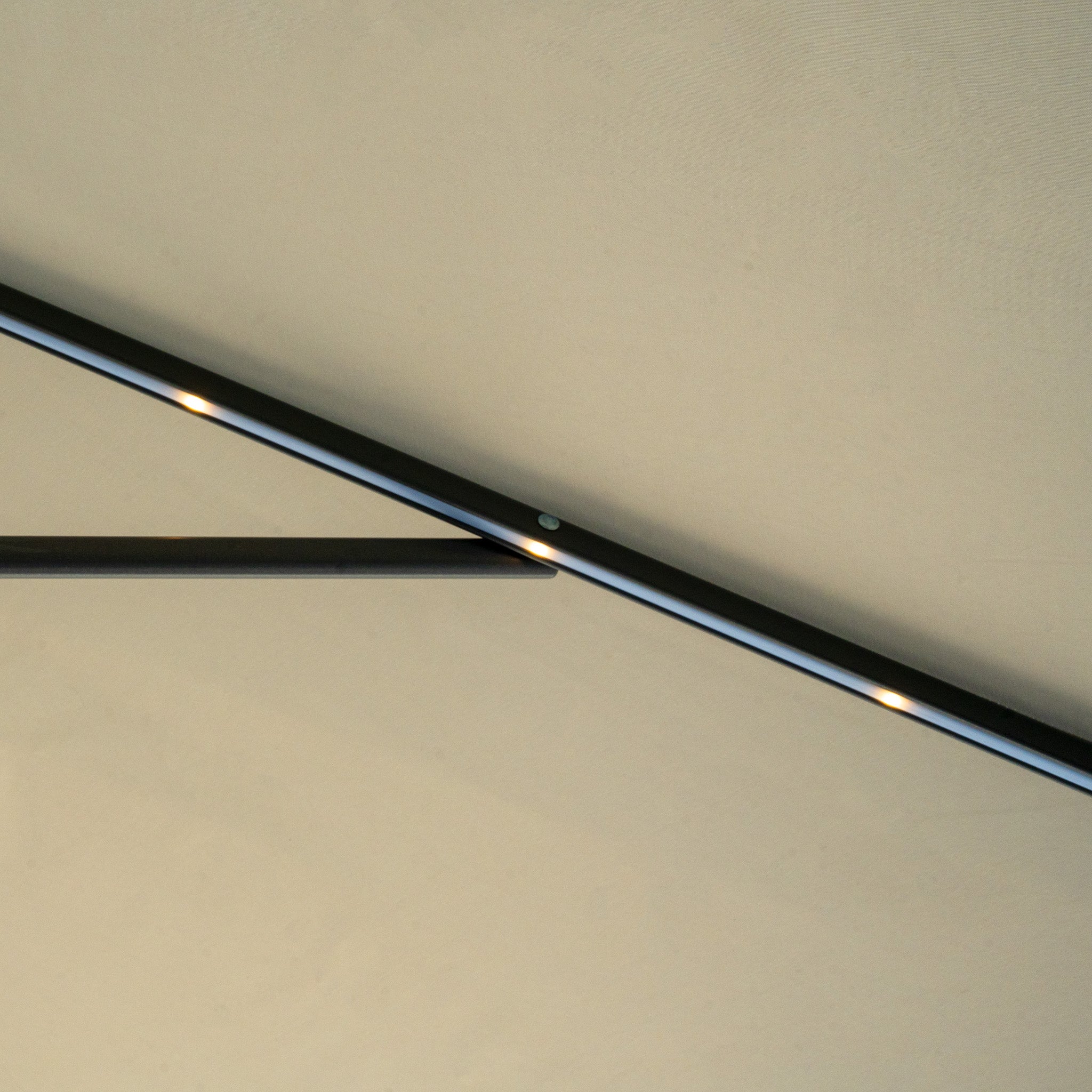 Hera 3m x 2m Rectangular Cantilever Parasol with LED Lighting in Beige