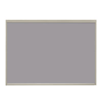 A 1x - 4M Integrated Manual Side Blind in Latte, featuring a rectangular gray panel with a slim beige frame, is displayed on a white background.