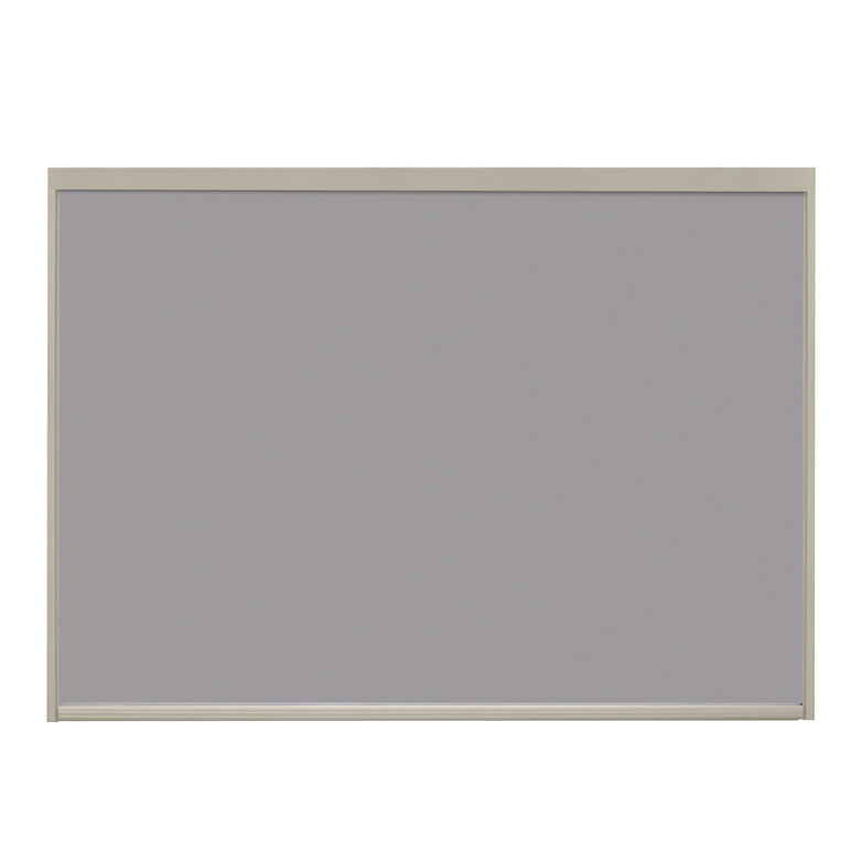 A 1x - 4M Integrated Manual Side Blind in Latte, featuring a rectangular gray panel with a slim beige frame, is displayed on a white background.