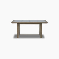 The Andora 2 Seat Sofa Set includes a 2 in 1 weathered brown table, ideal for pairing with your modular garden furniture or outdoor sofa set, shown against a plain white background.