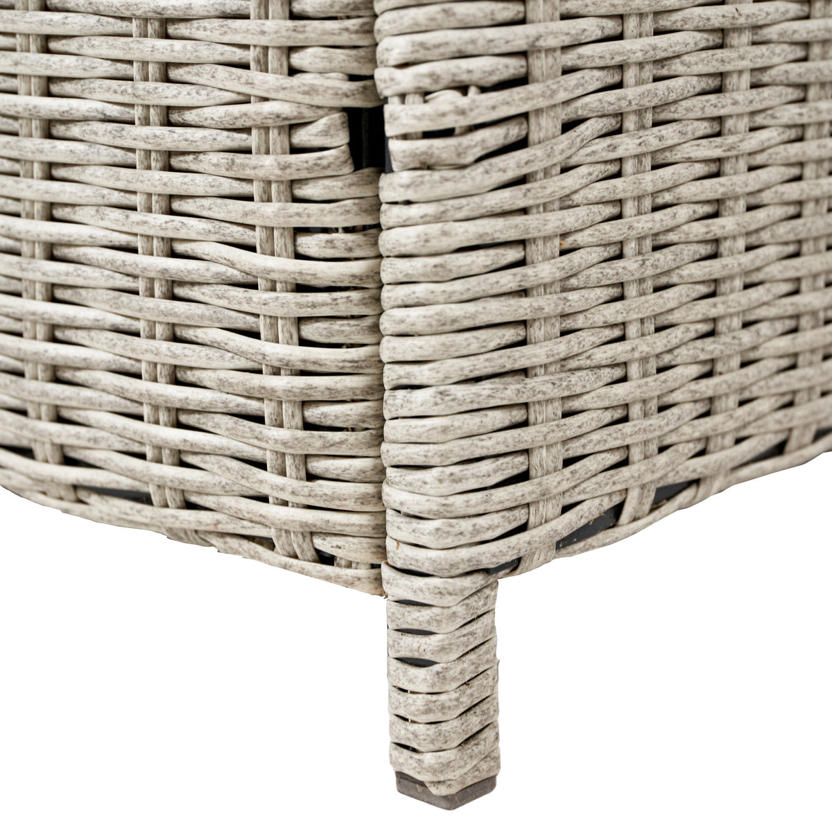 Pacific Lifestyle - Large Rattan Storage Box in Stone Grey