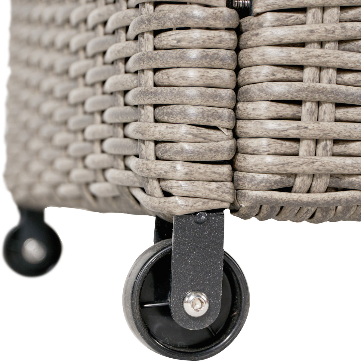 Pacific Lifestyle - Large Rattan Storage Box in Stone Grey