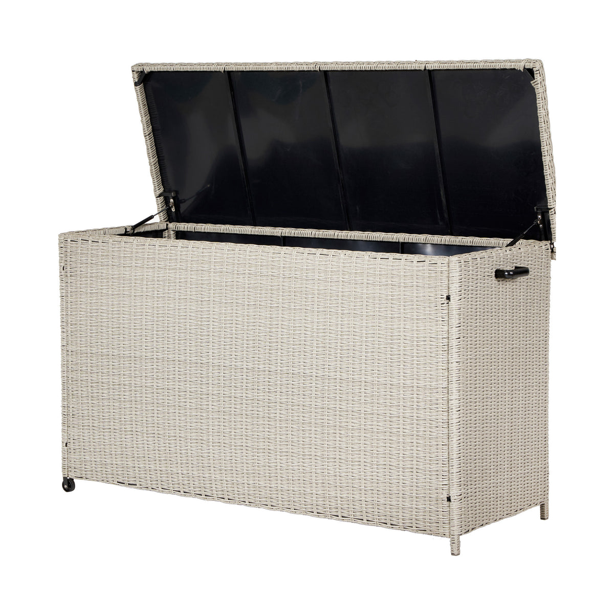 Pacific Lifestyle - Large Rattan Storage Box in Stone Grey