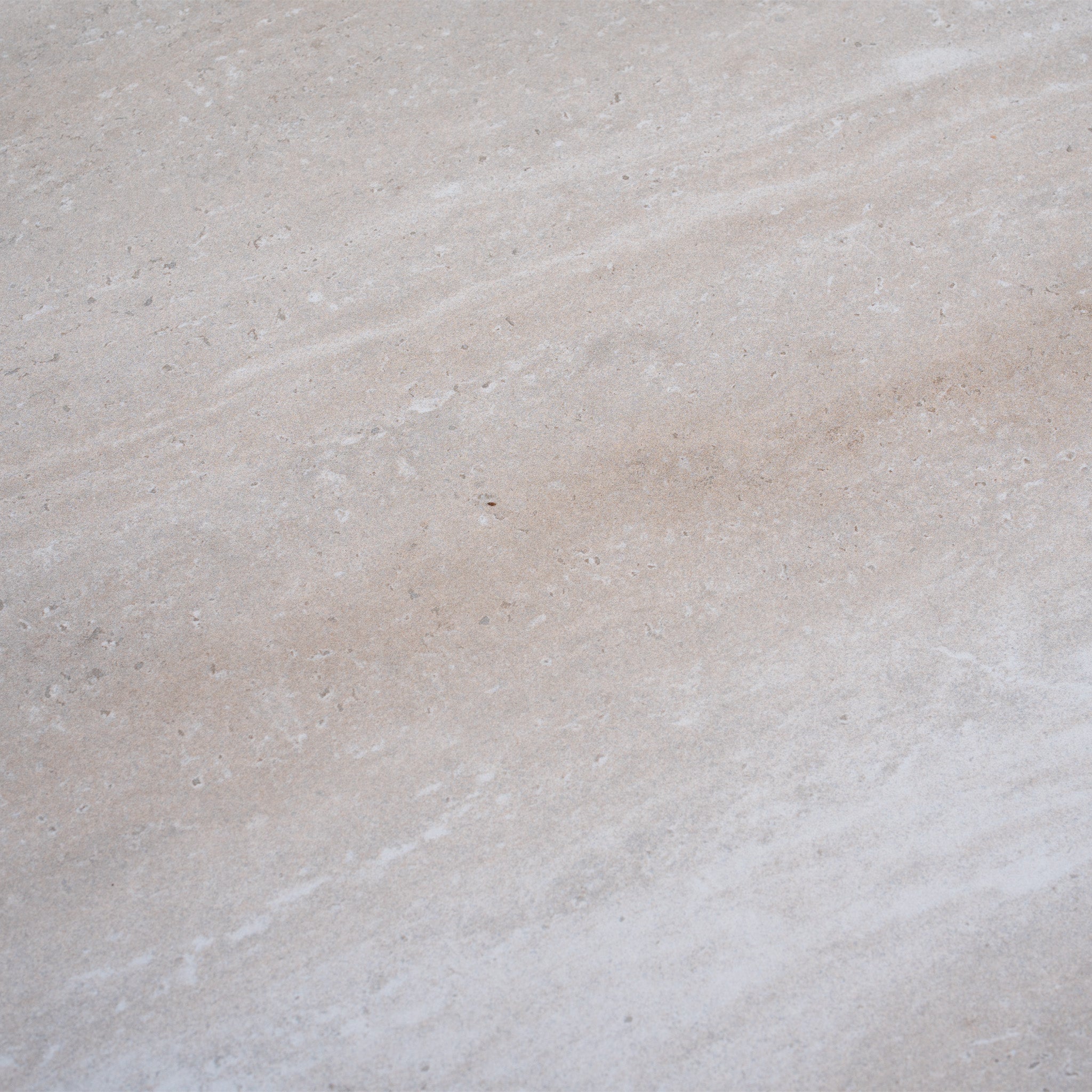 Light beige marble-look surface with subtle veining and a smooth, matte finish—ideal for pairing with the Pello 6 Seat Oval Dining Set with Ceramic Table in Fawn or other weather-resistant outdoor furniture.