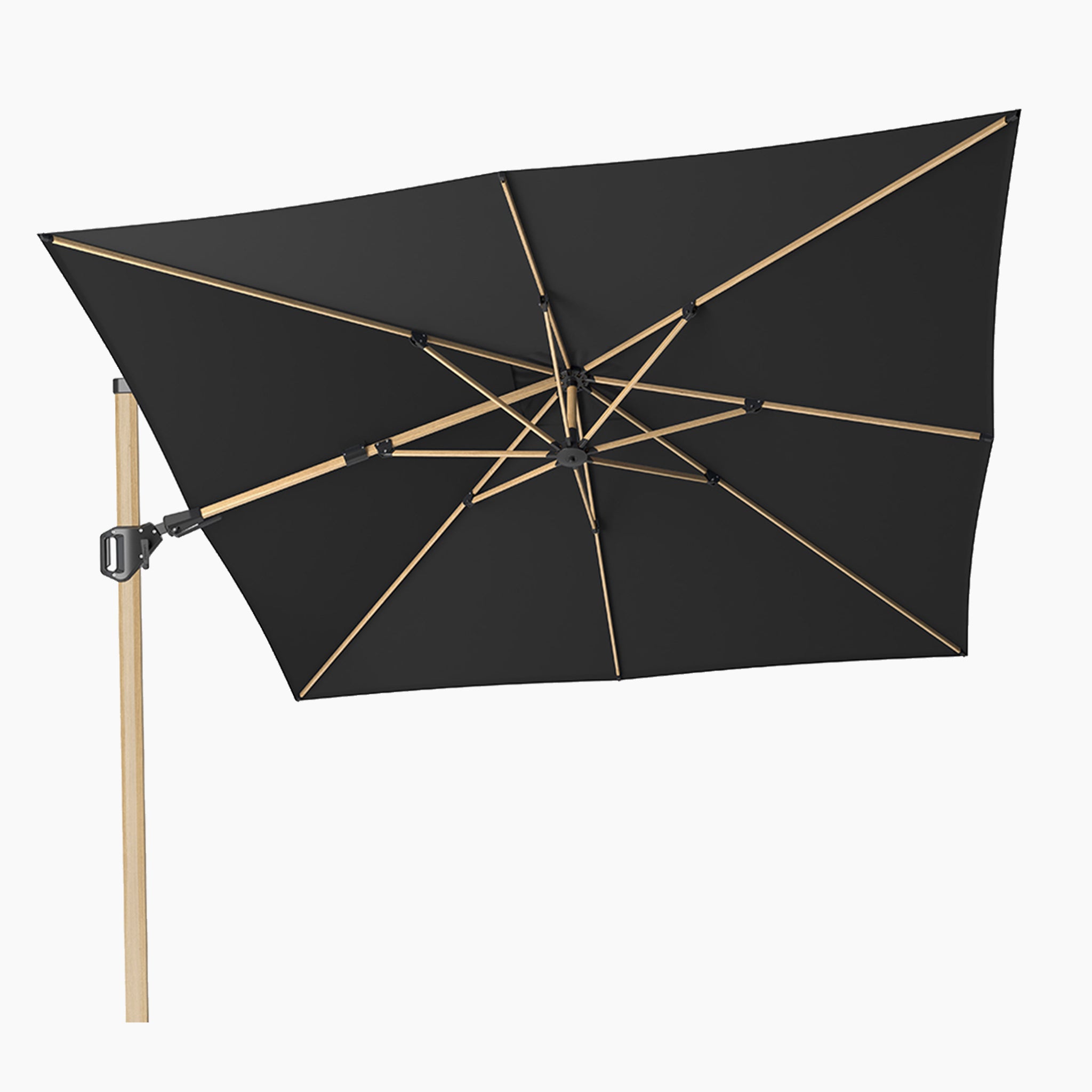 Challenger T2 Oak 3m Cantilever Square Parasol in Anthracite