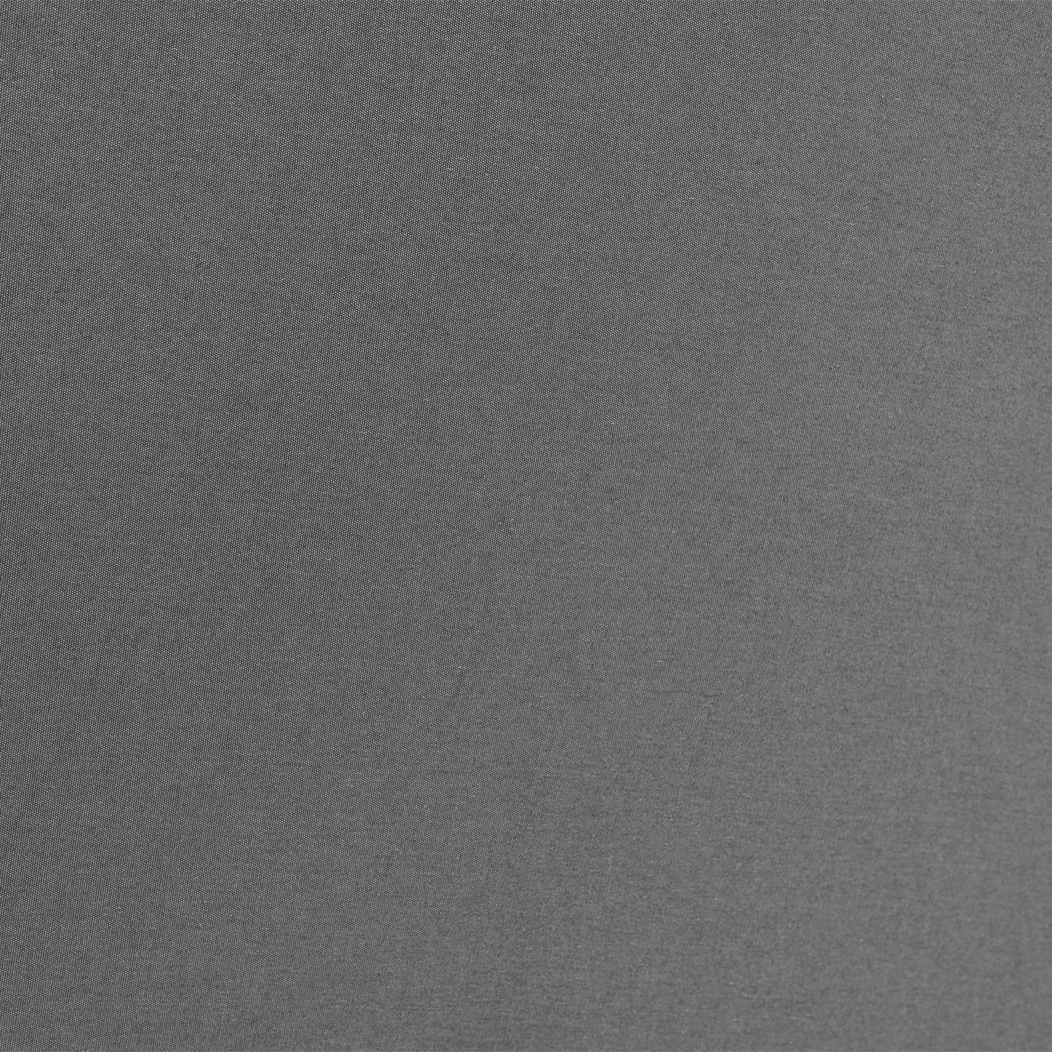 A close-up of a plain gray textured surface, resembling the durable fabric often used in products like the Nexus T2 Premium 3m Square Cantilever Parasol in Black with 90kg Granite Base.