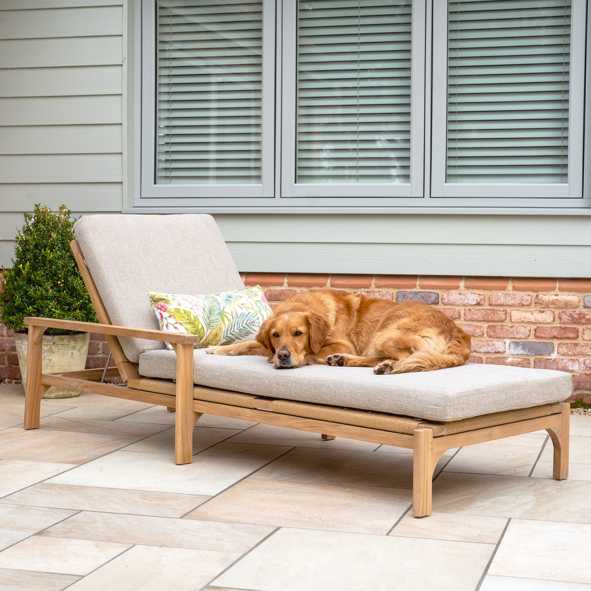 Nola Sunlounger in Fawn