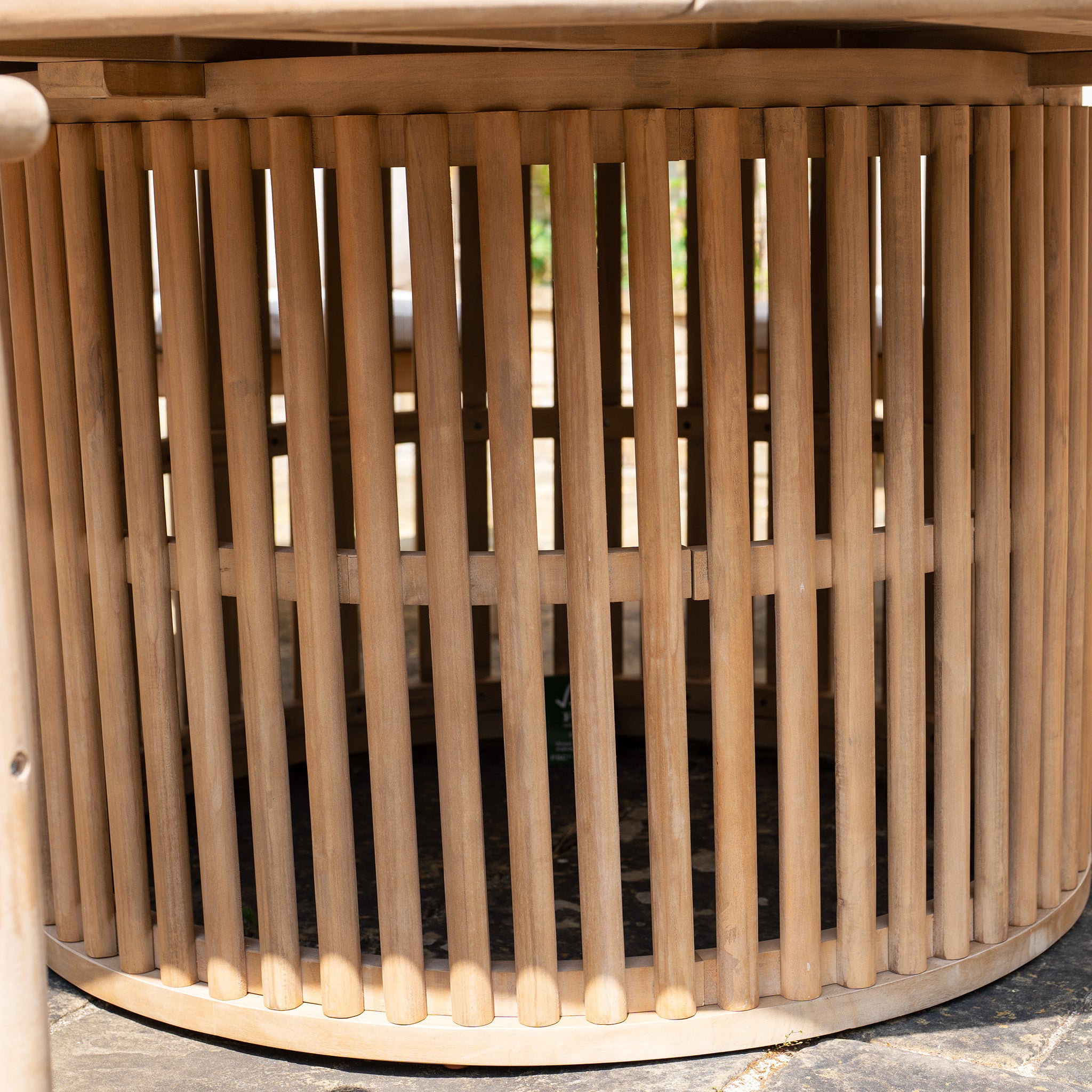 Paia 8 Seat Round Dining Set in Linen