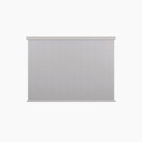 A white 1x - 4M integrated manual side blind, showcasing the PergoSTET design, is fully extended against a plain white background.