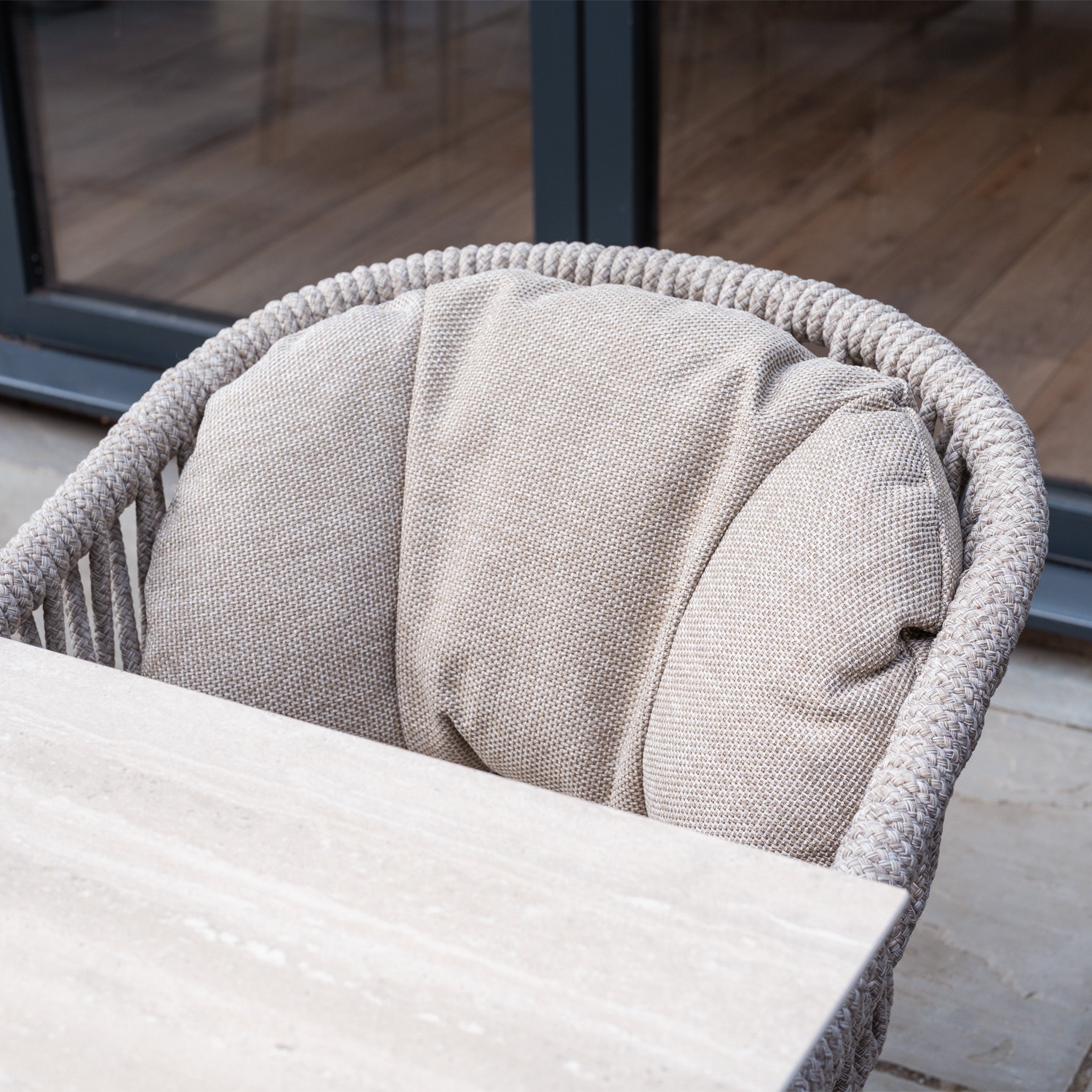 Pello 8 Seat Dining Set with Albatross Extending Table in Fawn