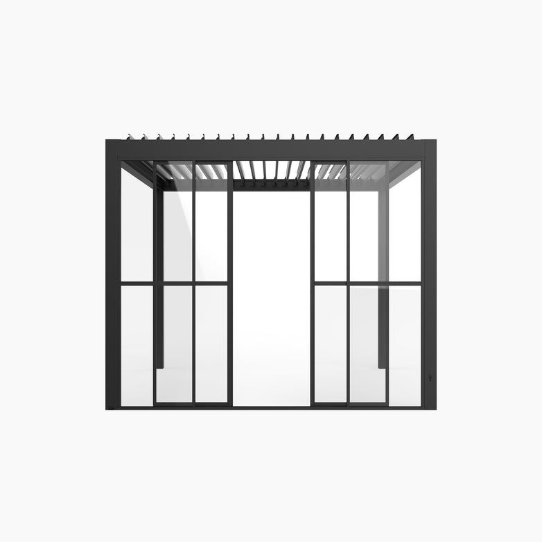 PergoSTET Pro/Deluxe Glass Sliding Doors 3m Side in Grey