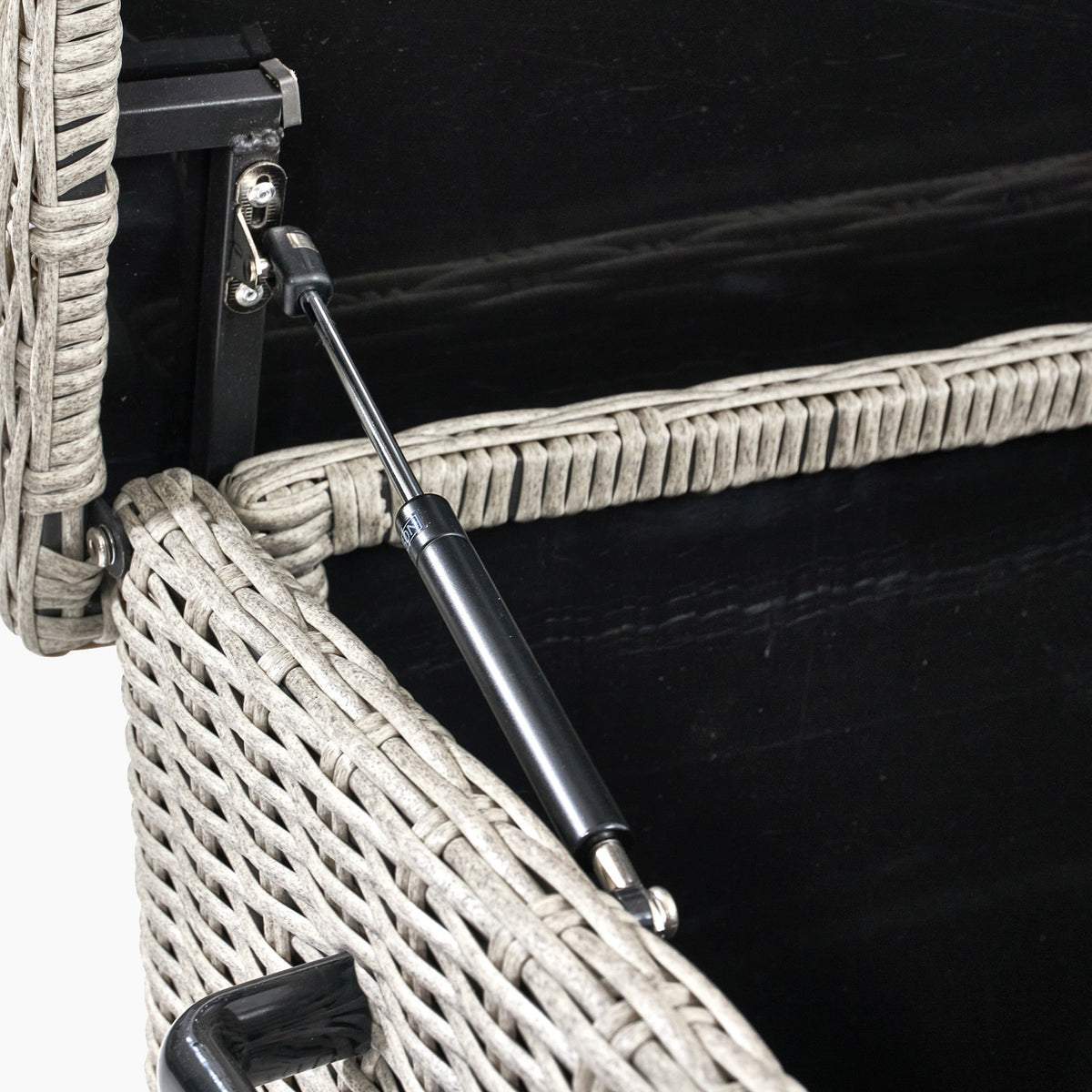 Pacific Lifestyle - Small Rattan Storage Box in Stone Grey